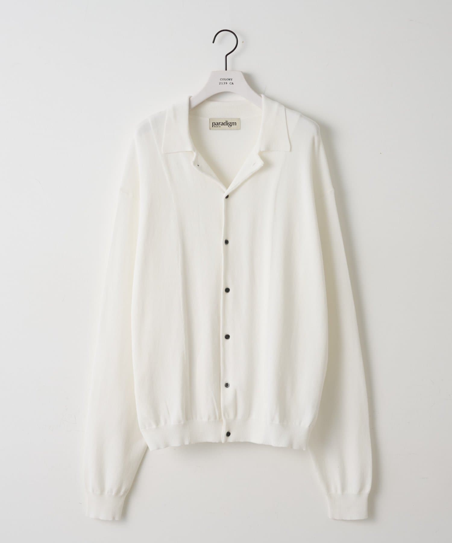 COLONY 2139(コロニー トゥーワンスリーナイン) 【paradigm】コットンモダール開襟シャツカーデU