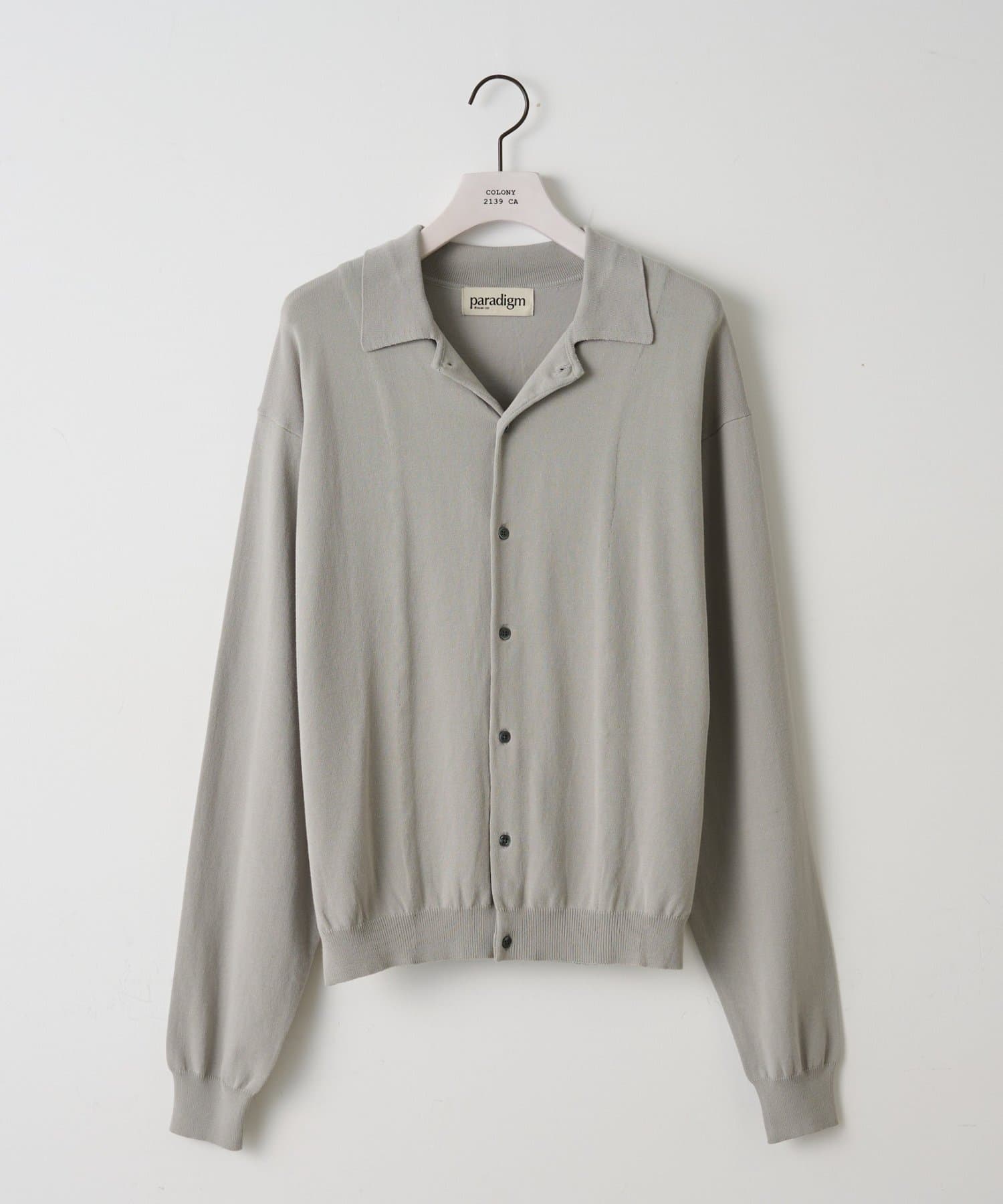 COLONY 2139(コロニー トゥーワンスリーナイン) 【paradigm】コットンモダール開襟シャツカーデU
