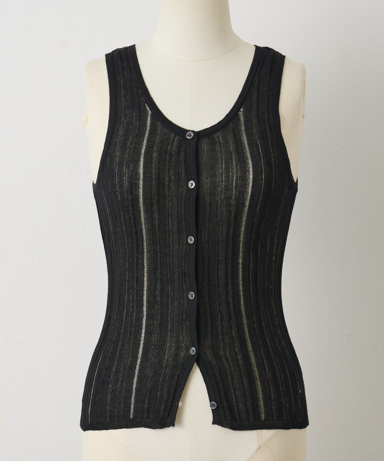 COLONY 2139(コロニー トゥーワンスリーナイン) 【paradigm】コットンモダール針抜シアーリブタンク