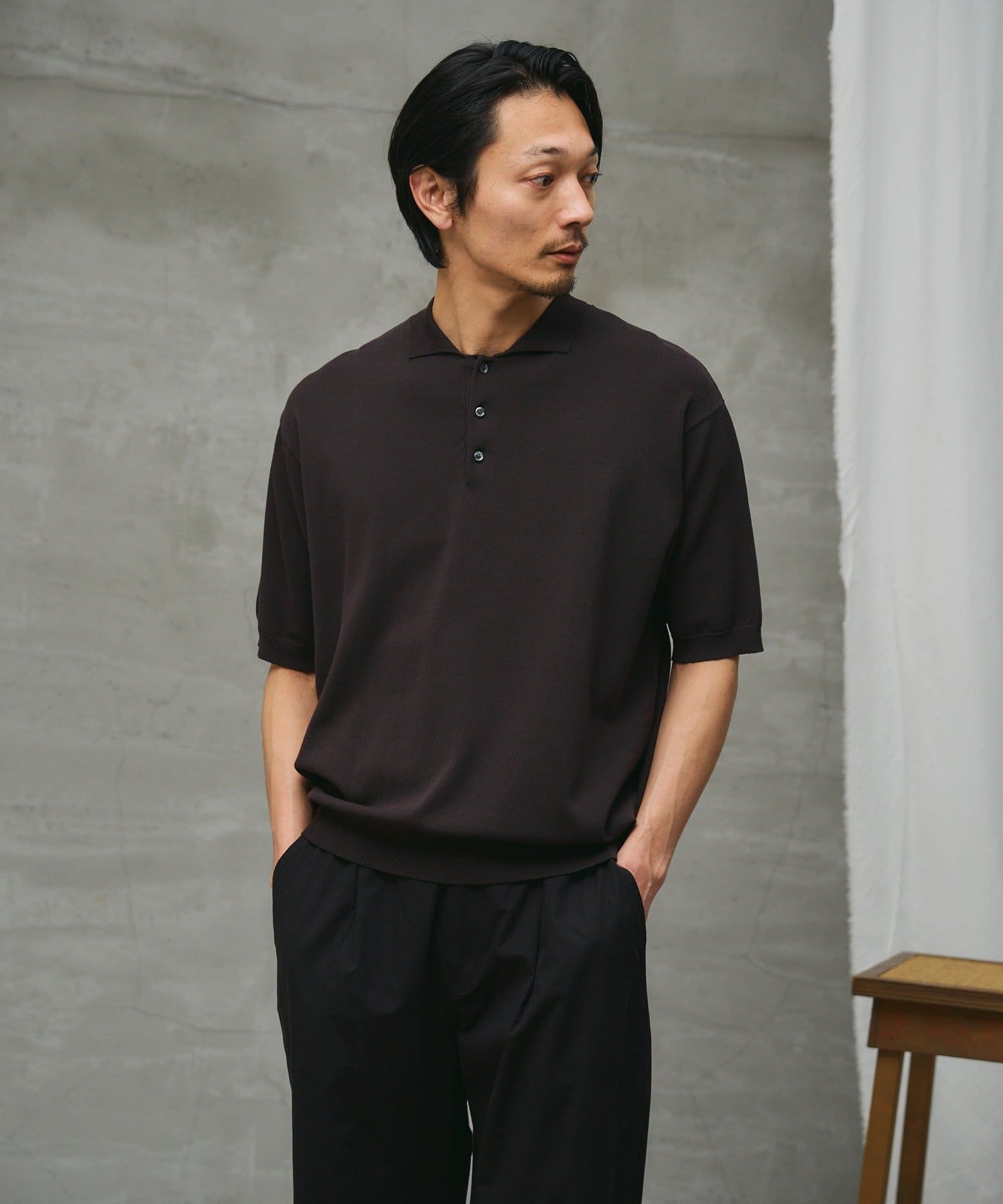 COLONY 2139(コロニー トゥーワンスリーナイン) 【paradigm】コットンモダールニットポロU