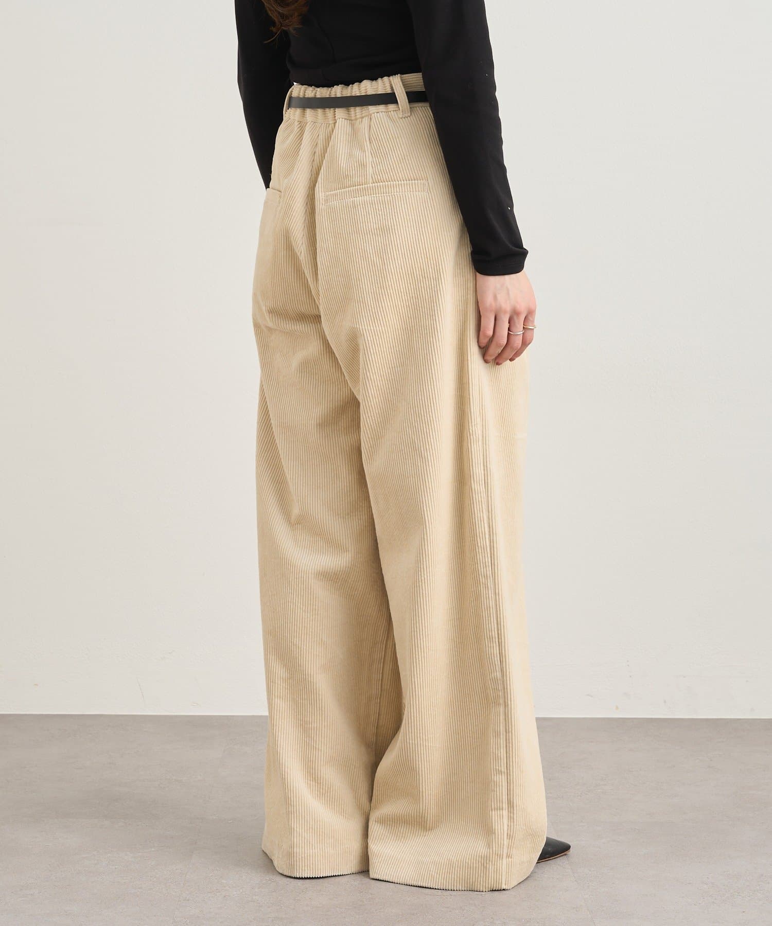 OUTLET(アウトレット) 【SHENERY】コーデュロイワイドパンツ