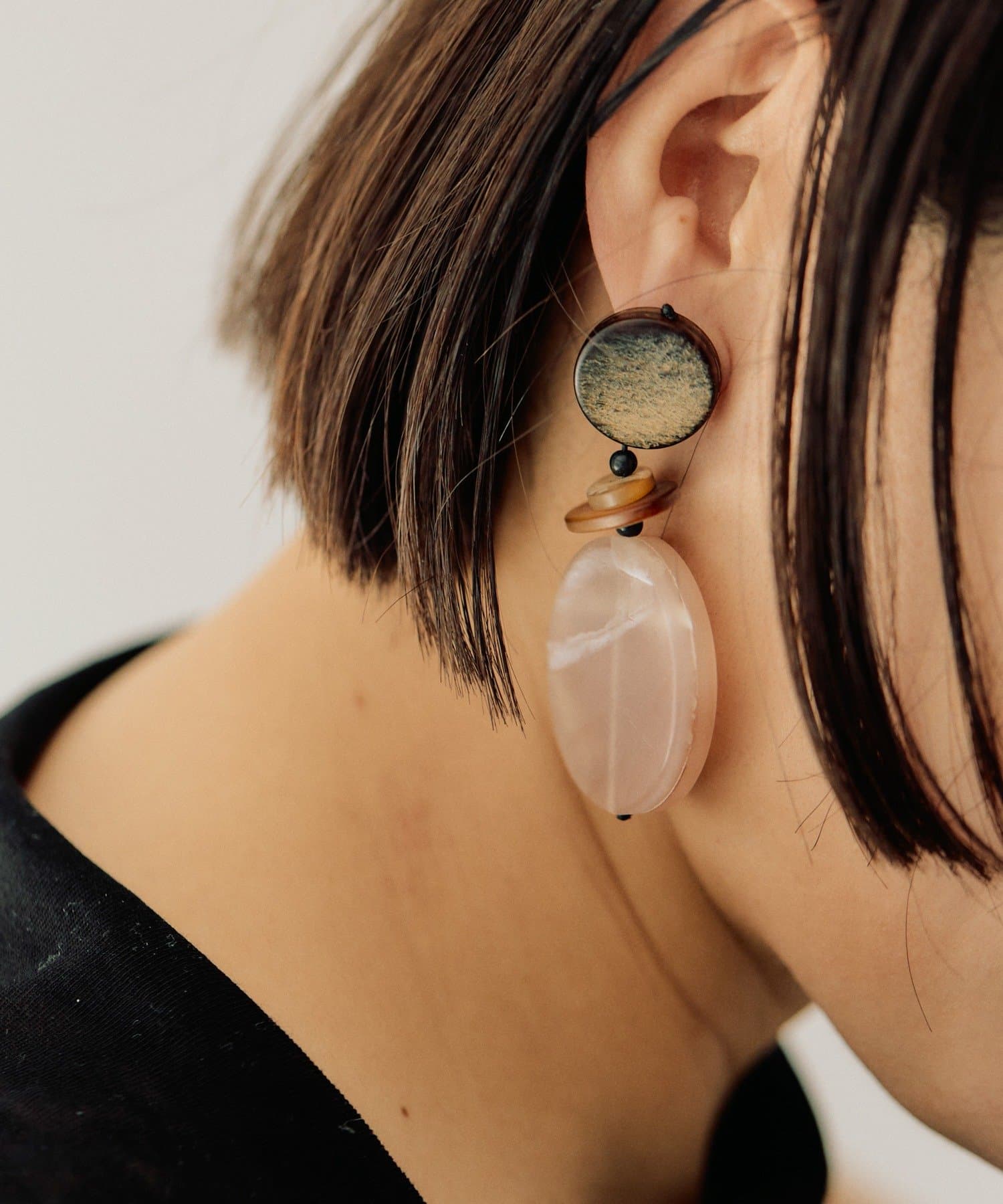 OUTLET(アウトレット) 【ear PAPILLONNER】ニュアンスマーブルピアス