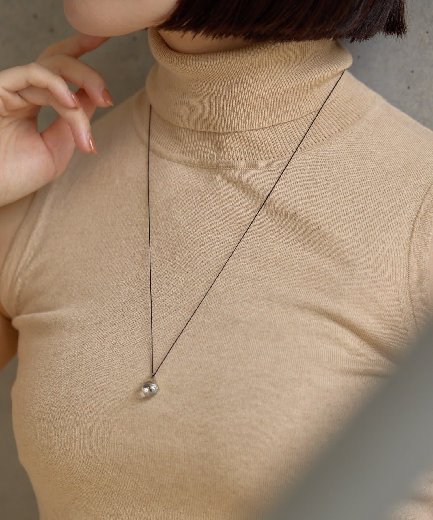 OUTLET(アウトレット) 【ear PAPILLONNER】キャップ付ドロップネックレス