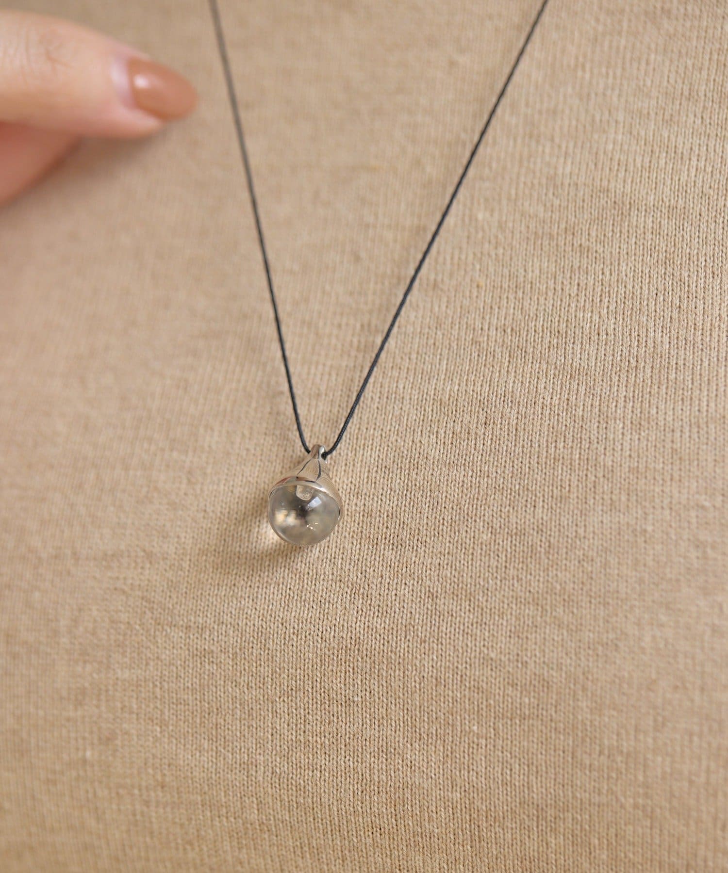 OUTLET(アウトレット) 【ear PAPILLONNER】キャップ付ドロップネックレス