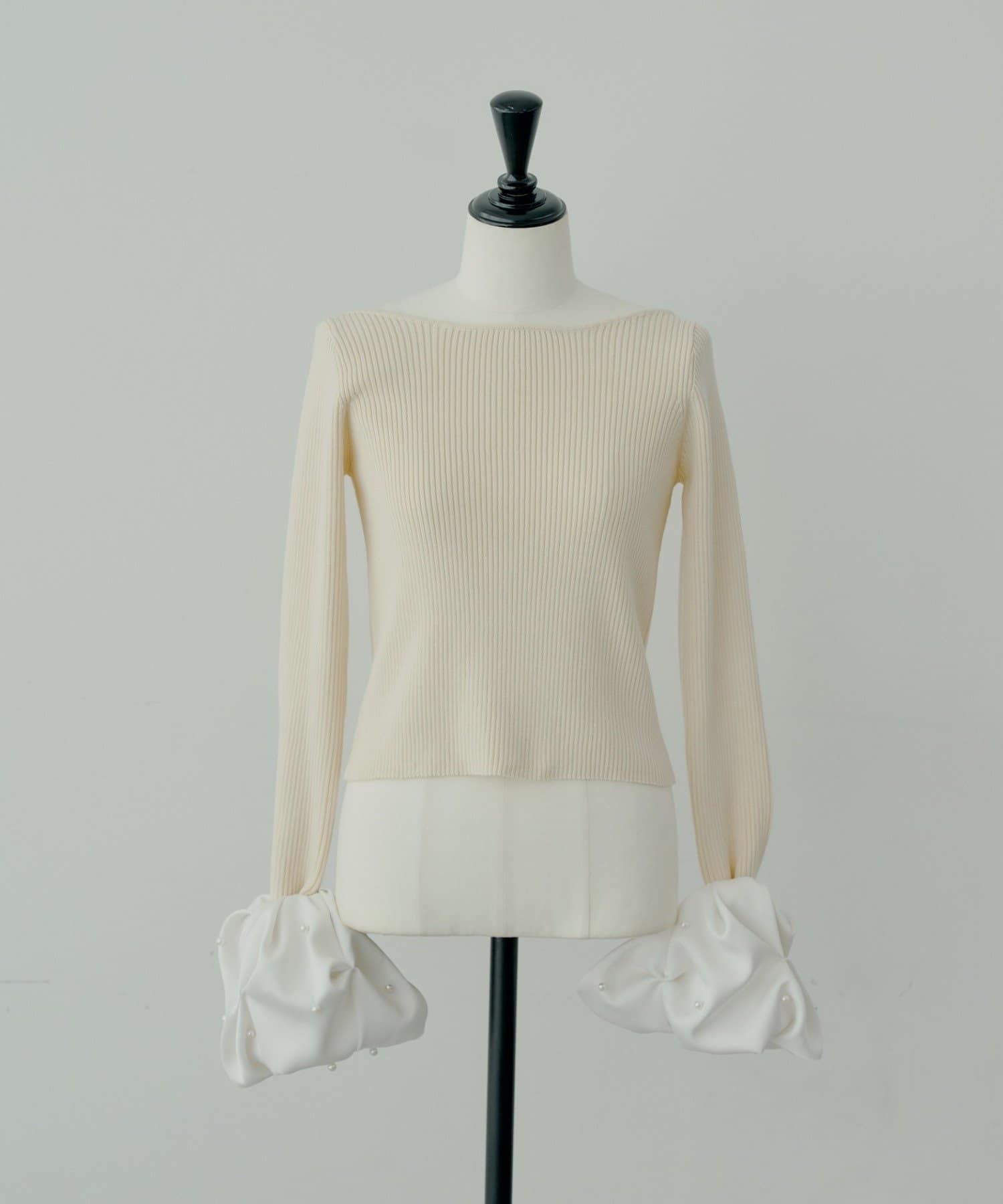 OUTLET(アウトレット) 【Chico】バルーンパールスリーブニット