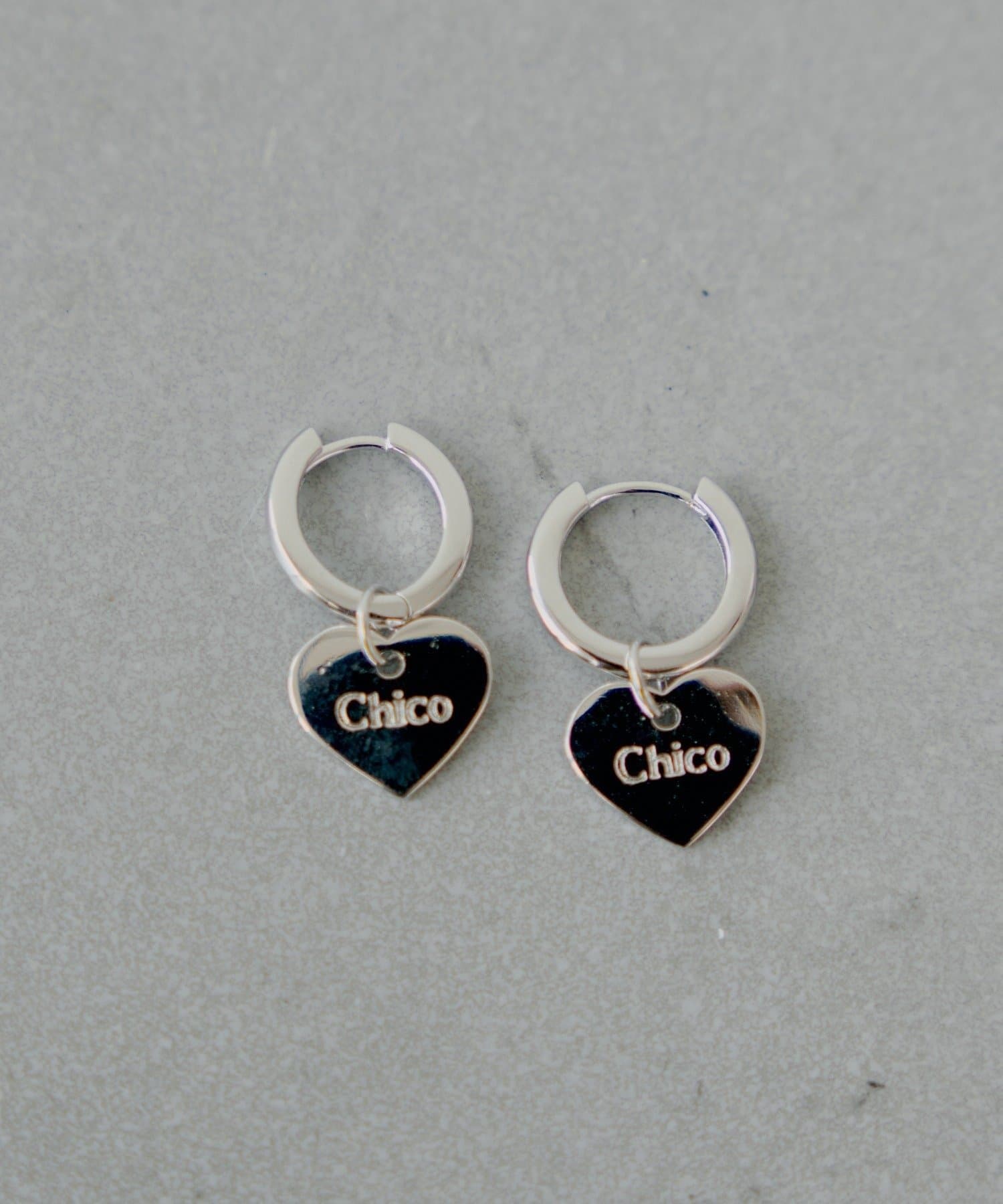 OUTLET(アウトレット) 【Chico】ハートデザインフープピアス