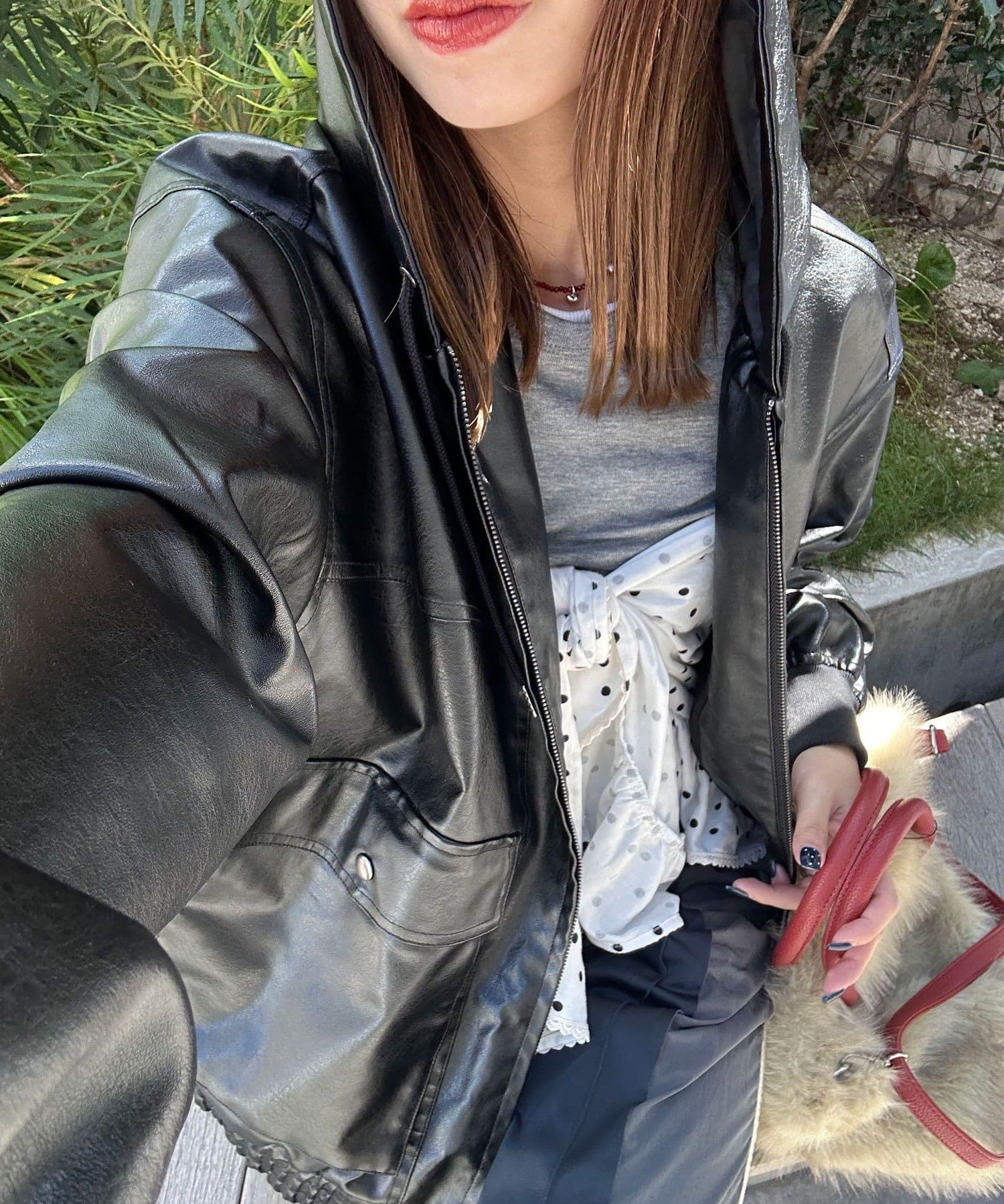 OUTLET(アウトレット) 【Ciaopanic】アクティブレザーパーカー