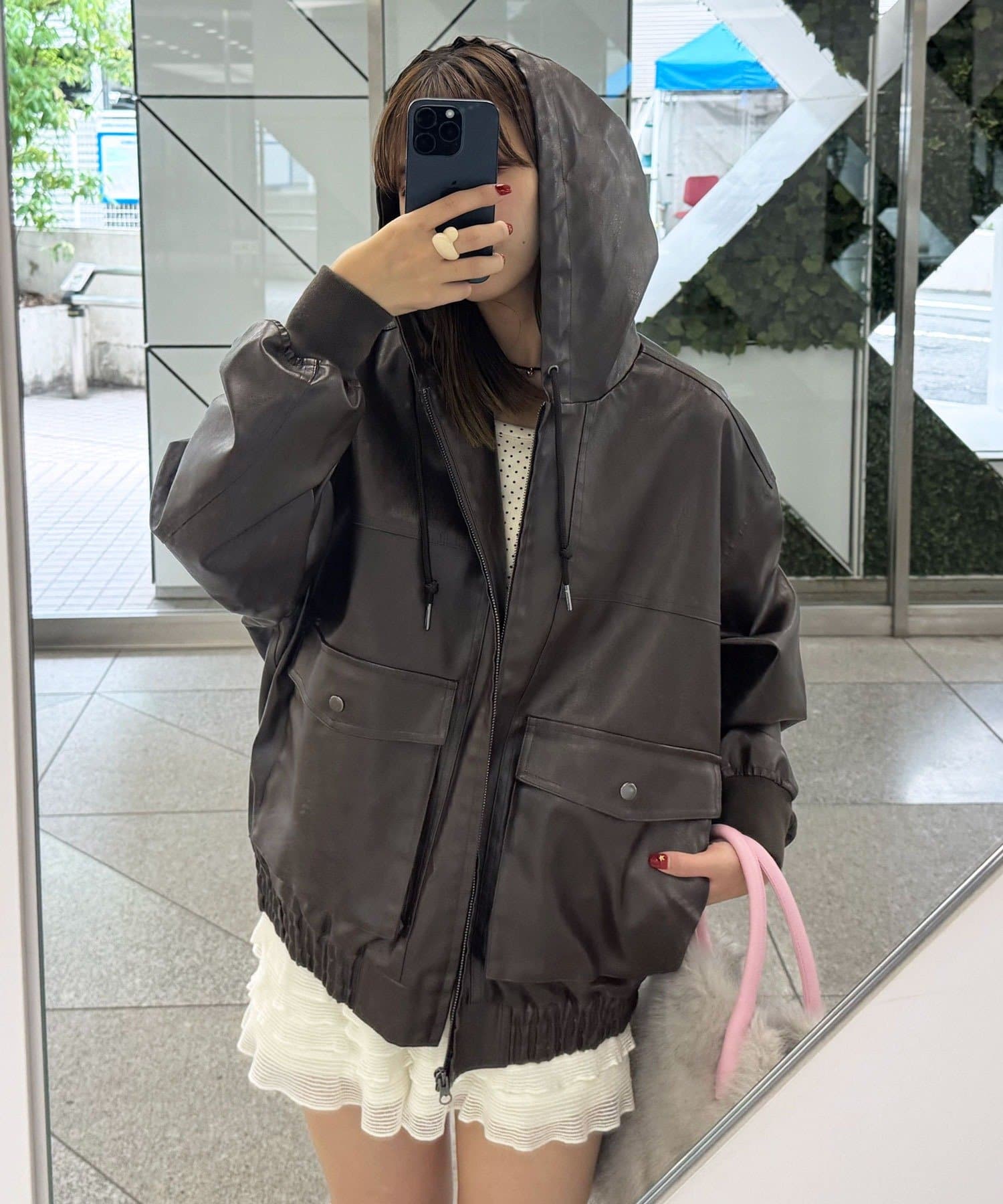 OUTLET(アウトレット) 【Ciaopanic】アクティブレザーパーカー