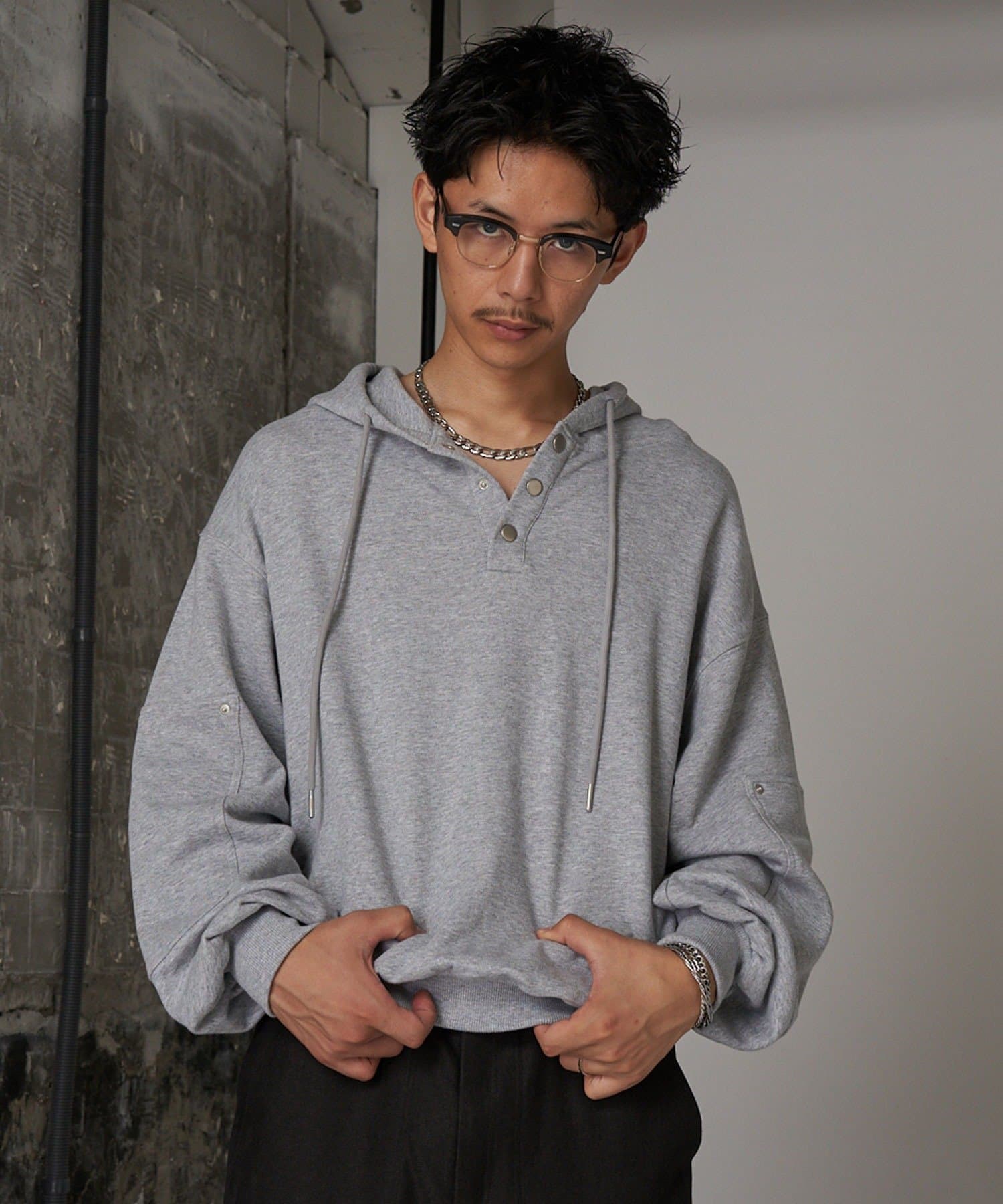 OUTLET(アウトレット) 【Ciaopanic】ヘンリーネックパーカー