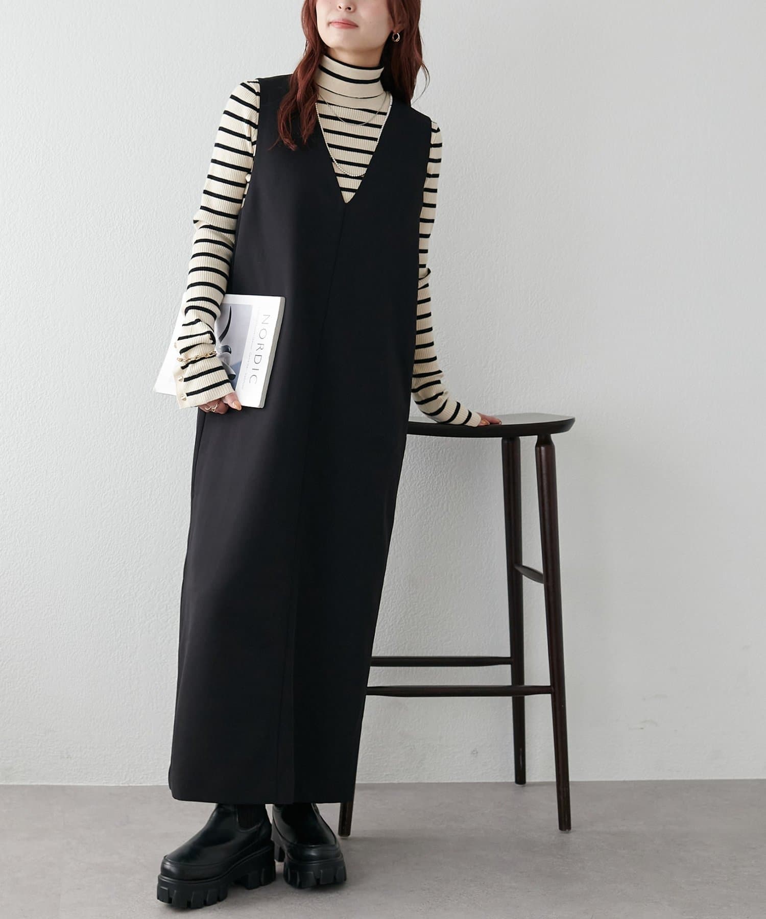 OUTLET(アウトレット) 【Discoat】深Vジャンスカ