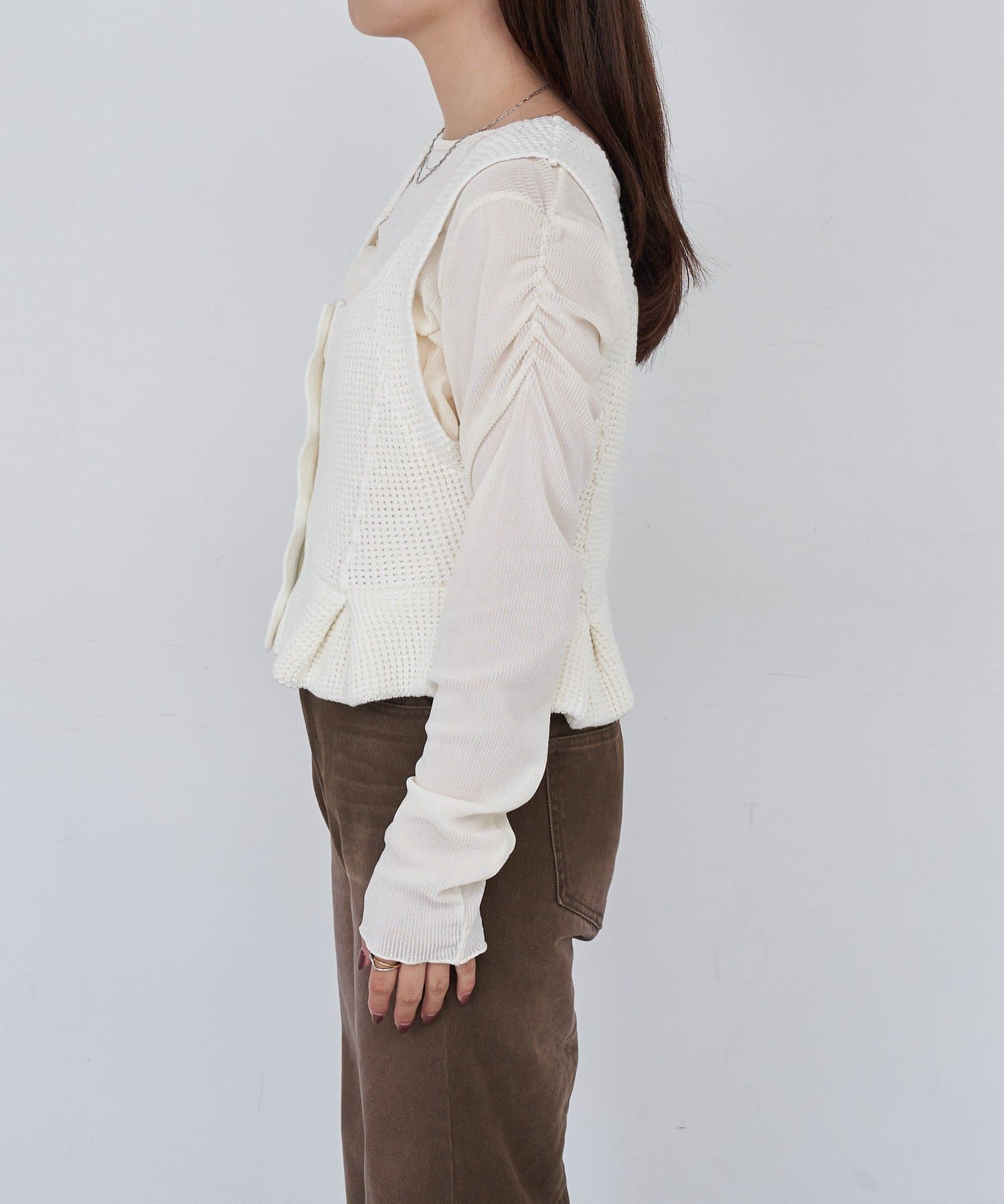 OUTLET(アウトレット) 【Kastane】B ワッフルニットビスチェ