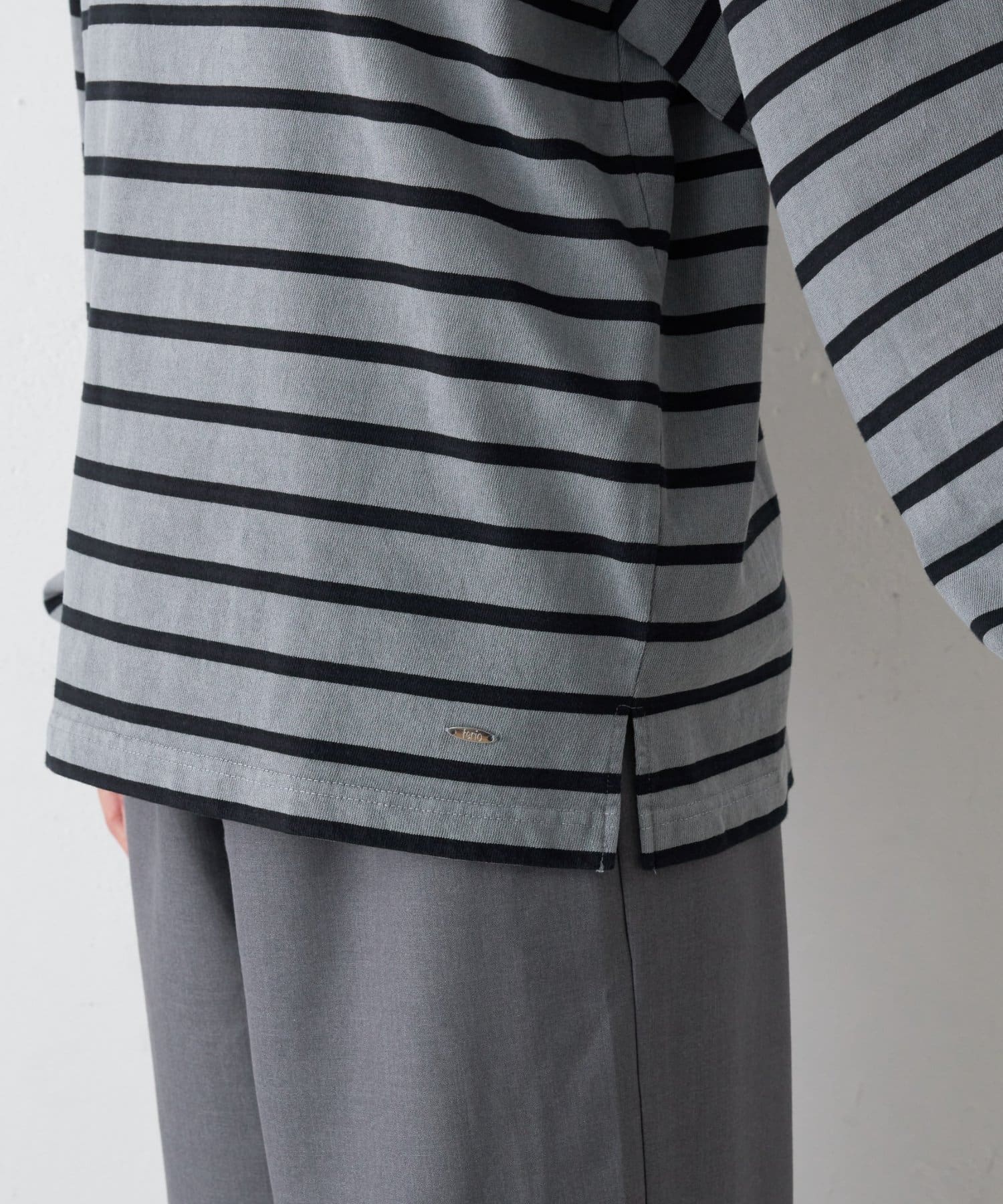 OUTLET(アウトレット) 【CIAOPANIC TYPY】ボーダー襟付きトップス