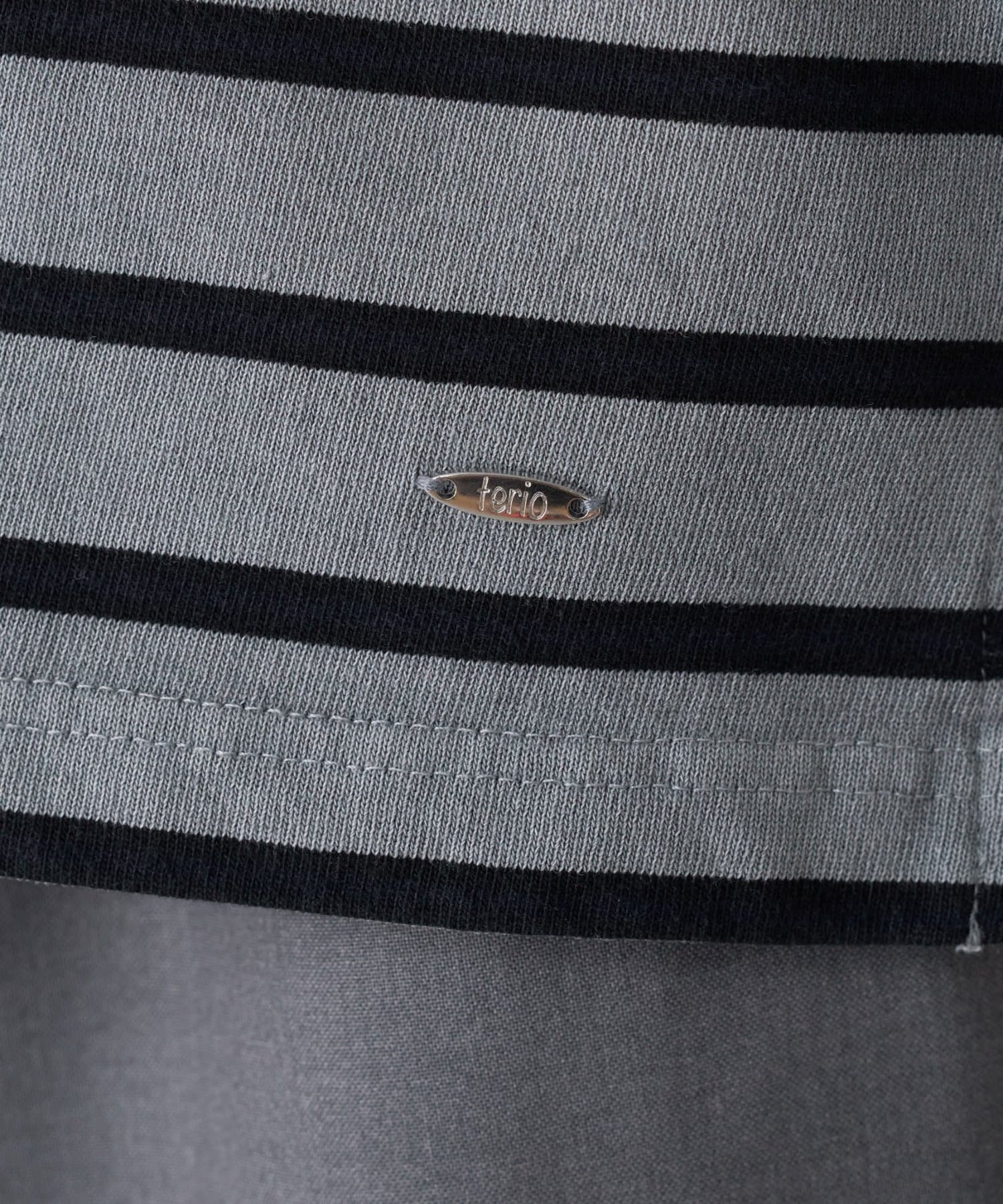 OUTLET(アウトレット) 【CIAOPANIC TYPY】ボーダー襟付きトップス