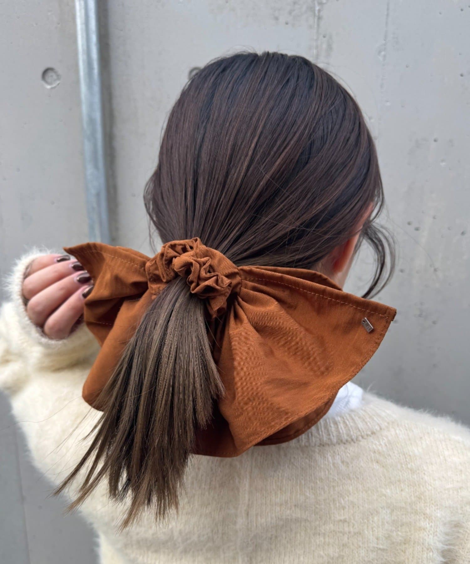 OUTLET(アウトレット) 【CIAOPANIC TYPY】プレート付きハーフフリルシュシュ