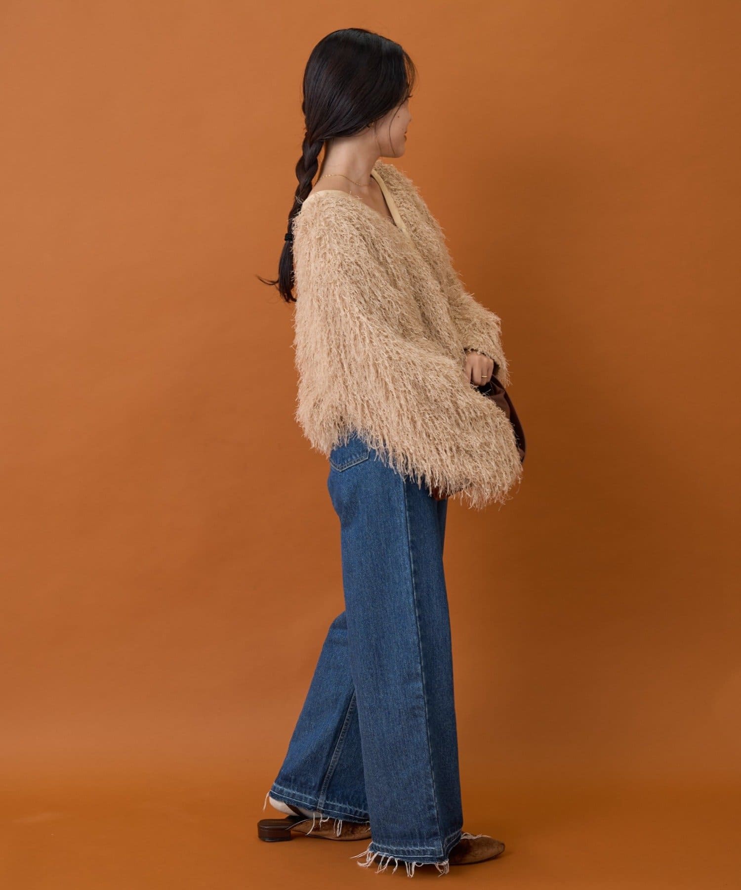 OUTLET(アウトレット) 【CIAOPANIC TYPY】VネックフェザーZIPジャケット