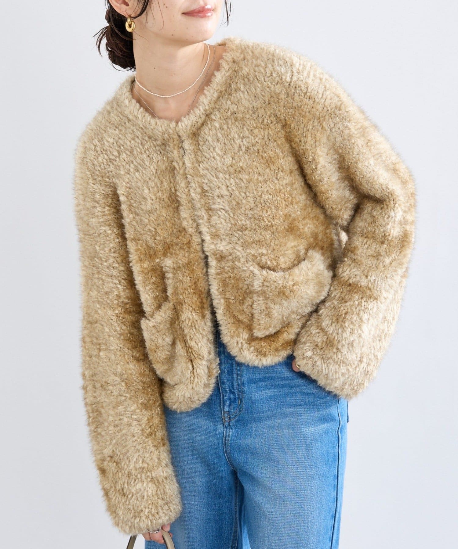 OUTLET(アウトレット) 【RIVE DROITE】ニットファージャケット