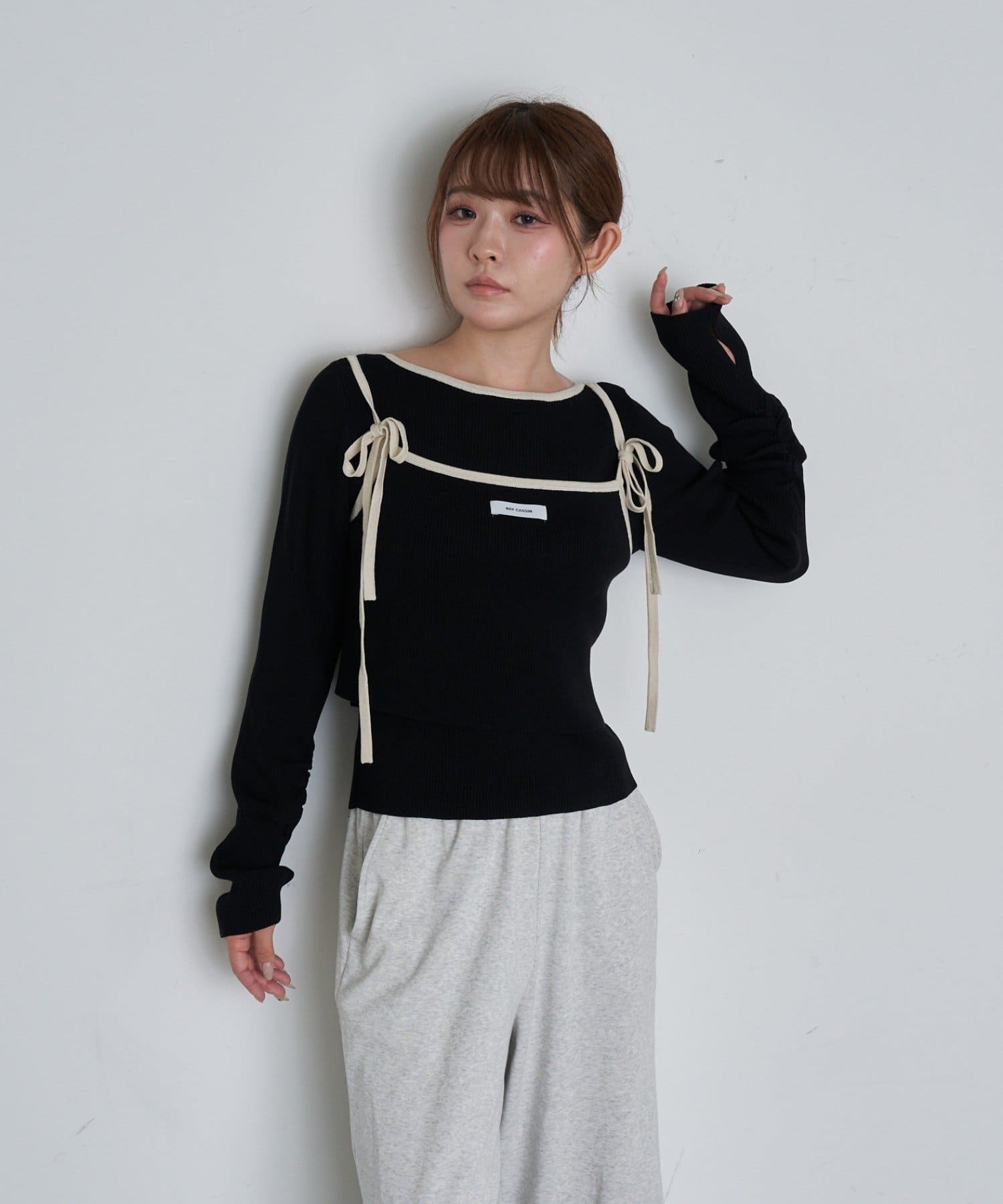 OUTLET(アウトレット) 【RAY CASSIN】レイヤードキャミセット