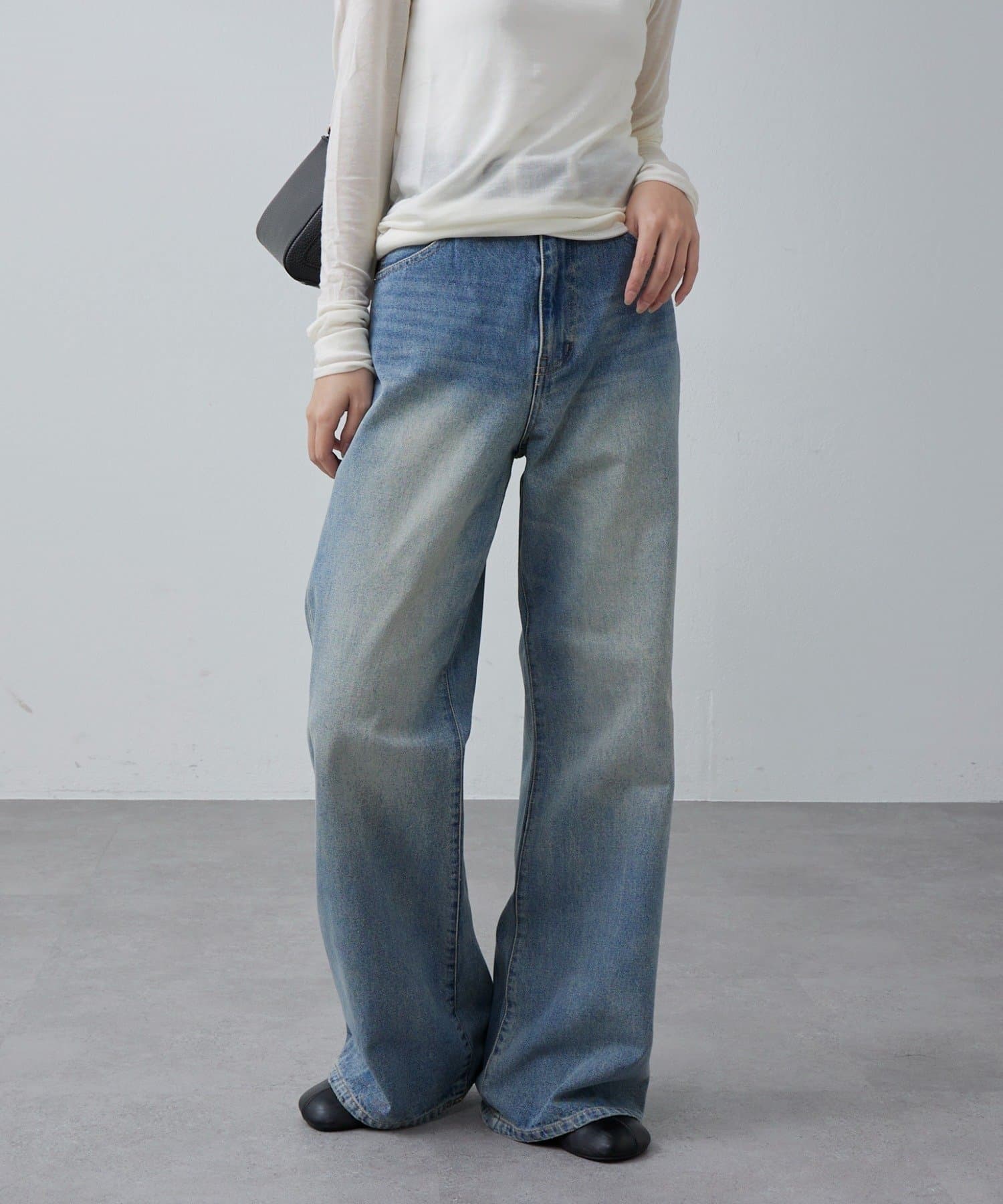 Lui's】裾ダメージフレアデニム | OUTLET(アウトレット)レディース