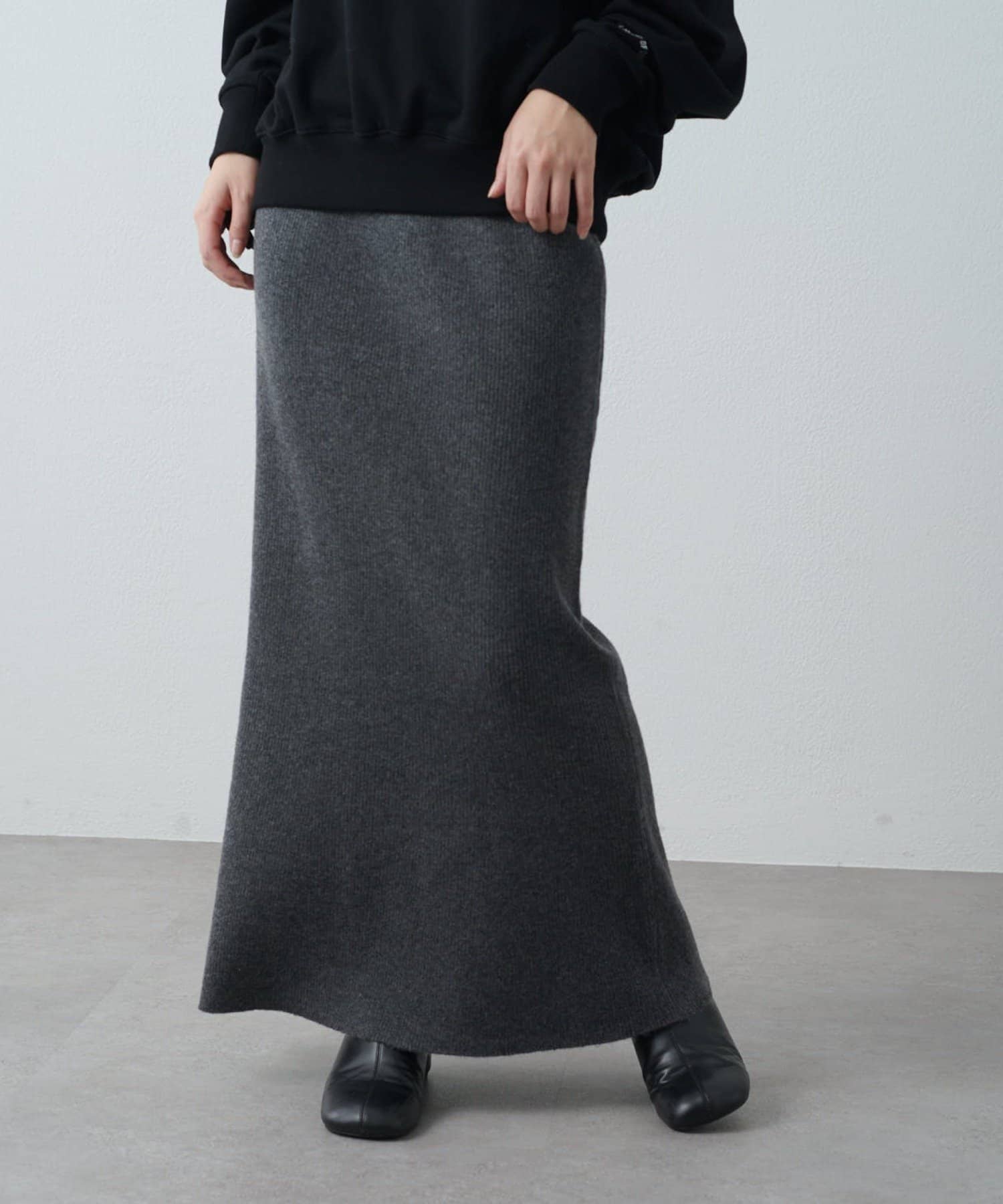 OUTLET(アウトレット) 【Lui's】ニットフレアスカート