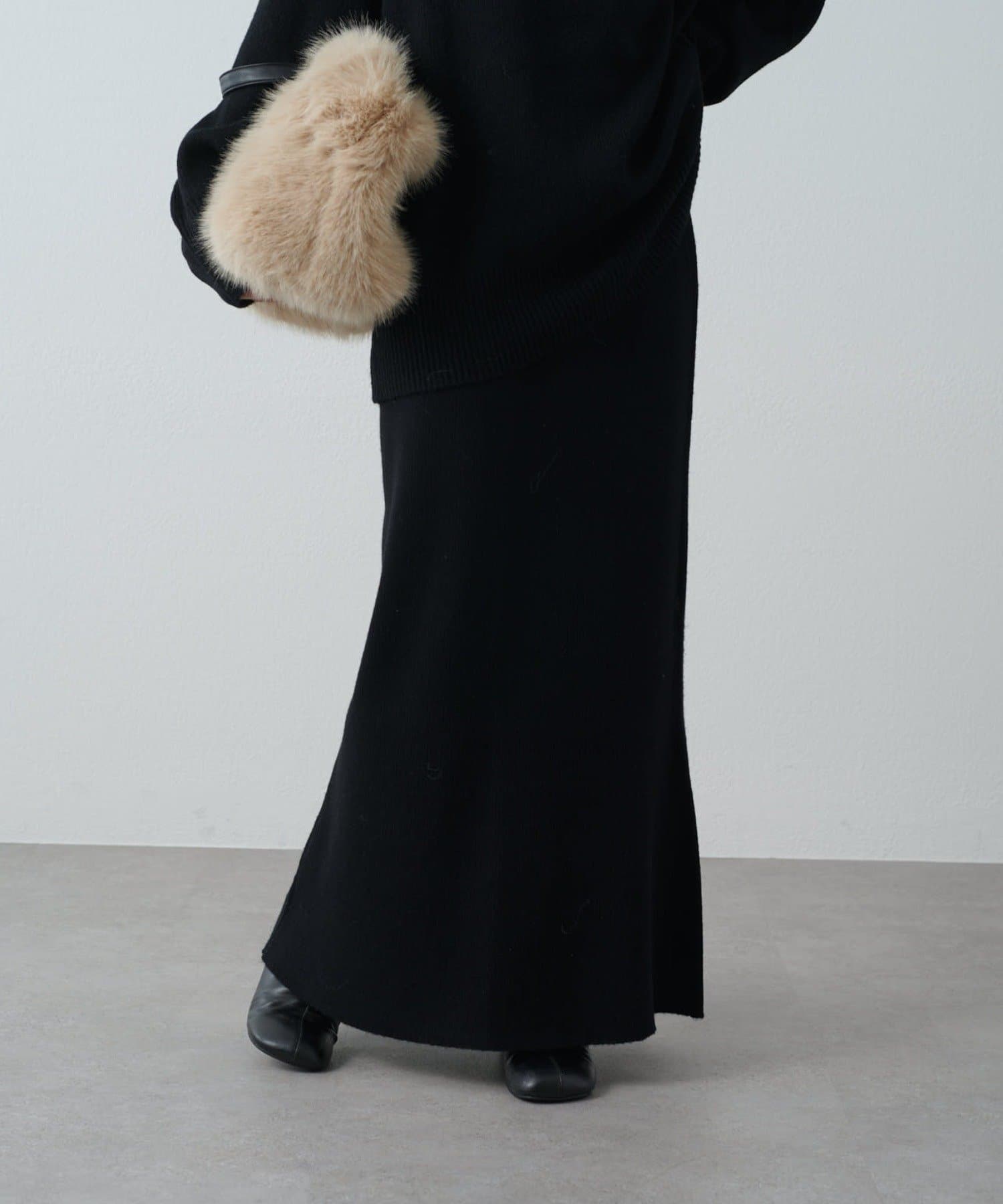 OUTLET(アウトレット) 【Lui's】ニットフレアスカート