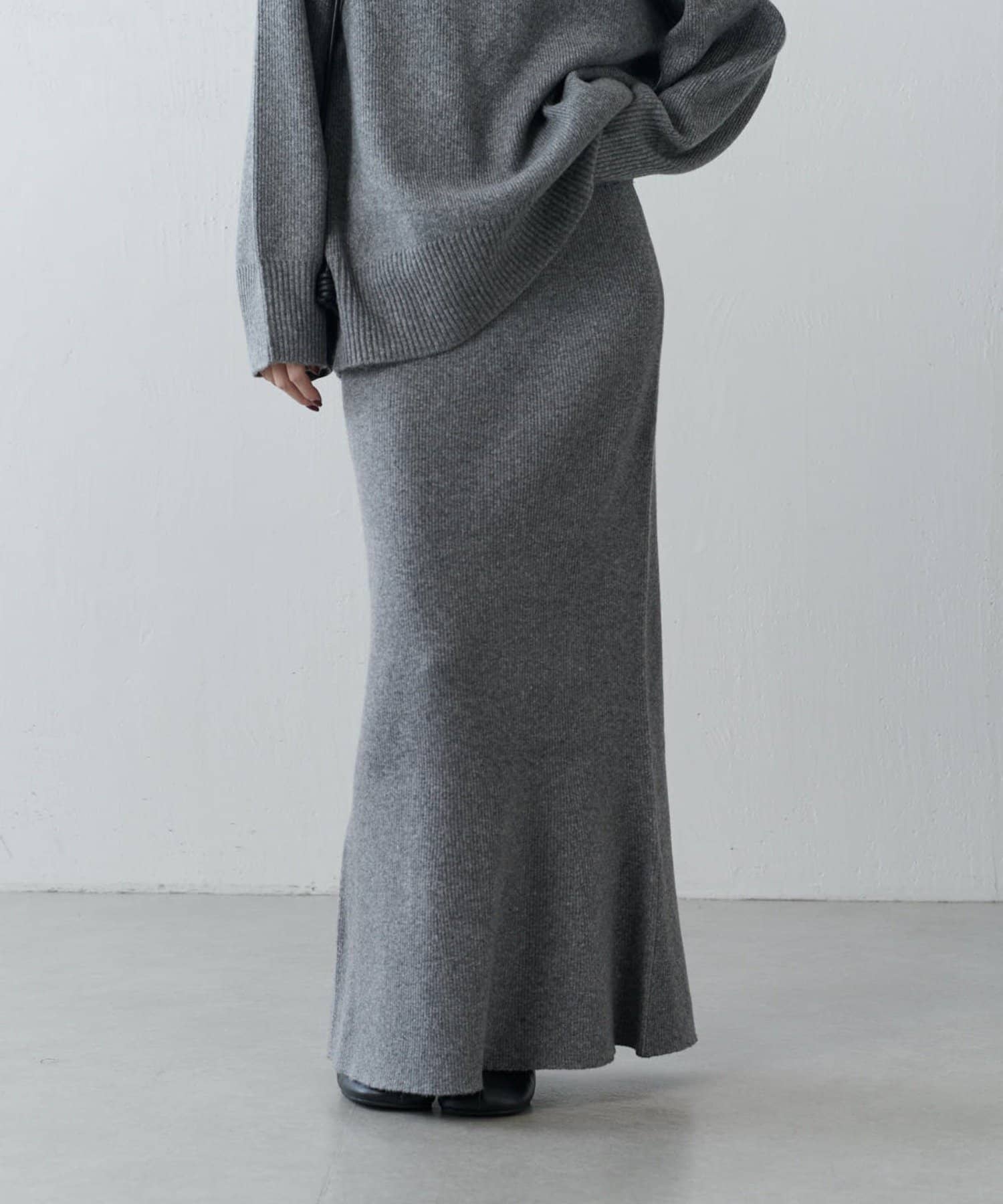 OUTLET(アウトレット) 【Lui's】ニットフレアスカート