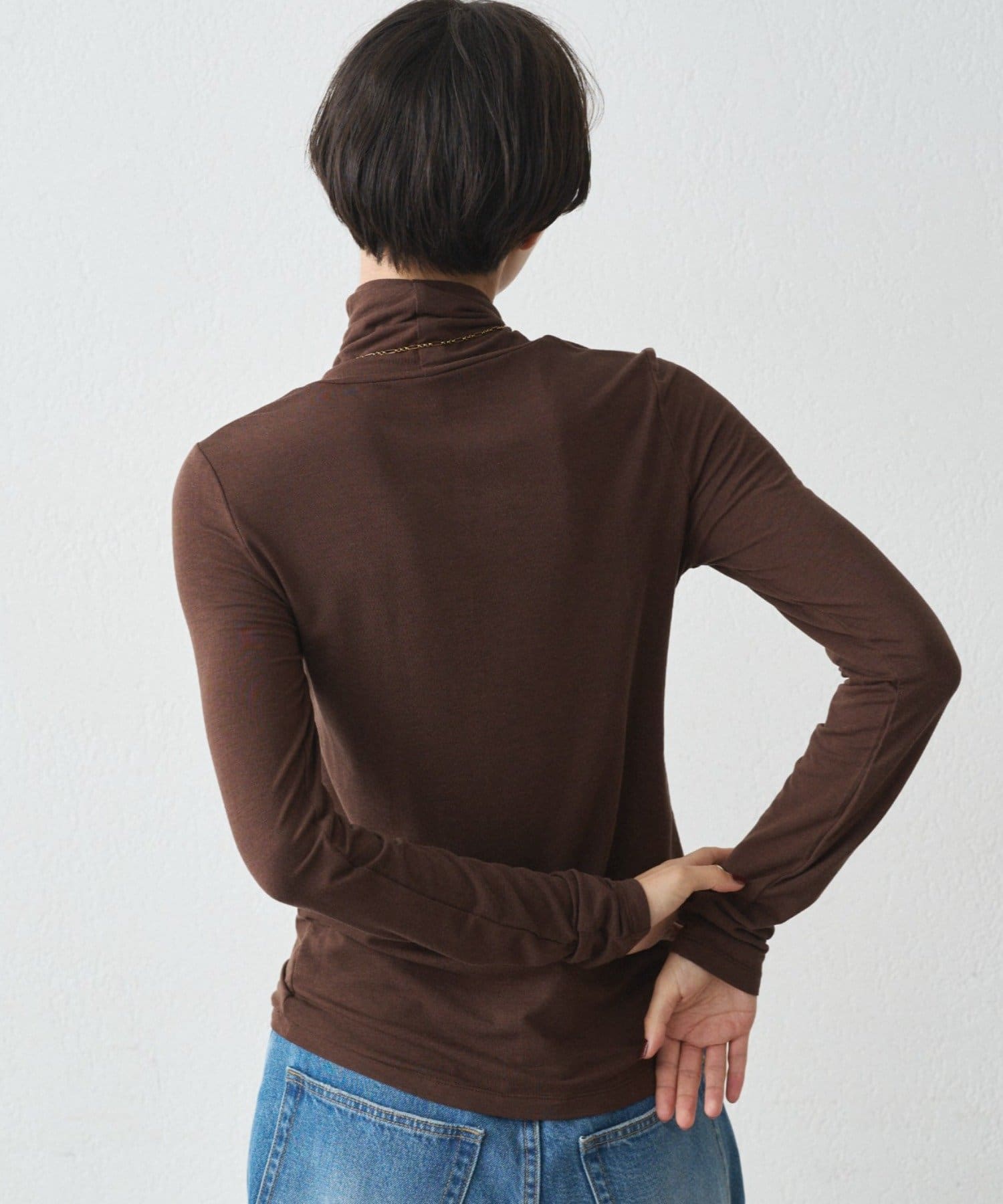 OUTLET(アウトレット) 【earthy_】ベーシックタートルカットソー