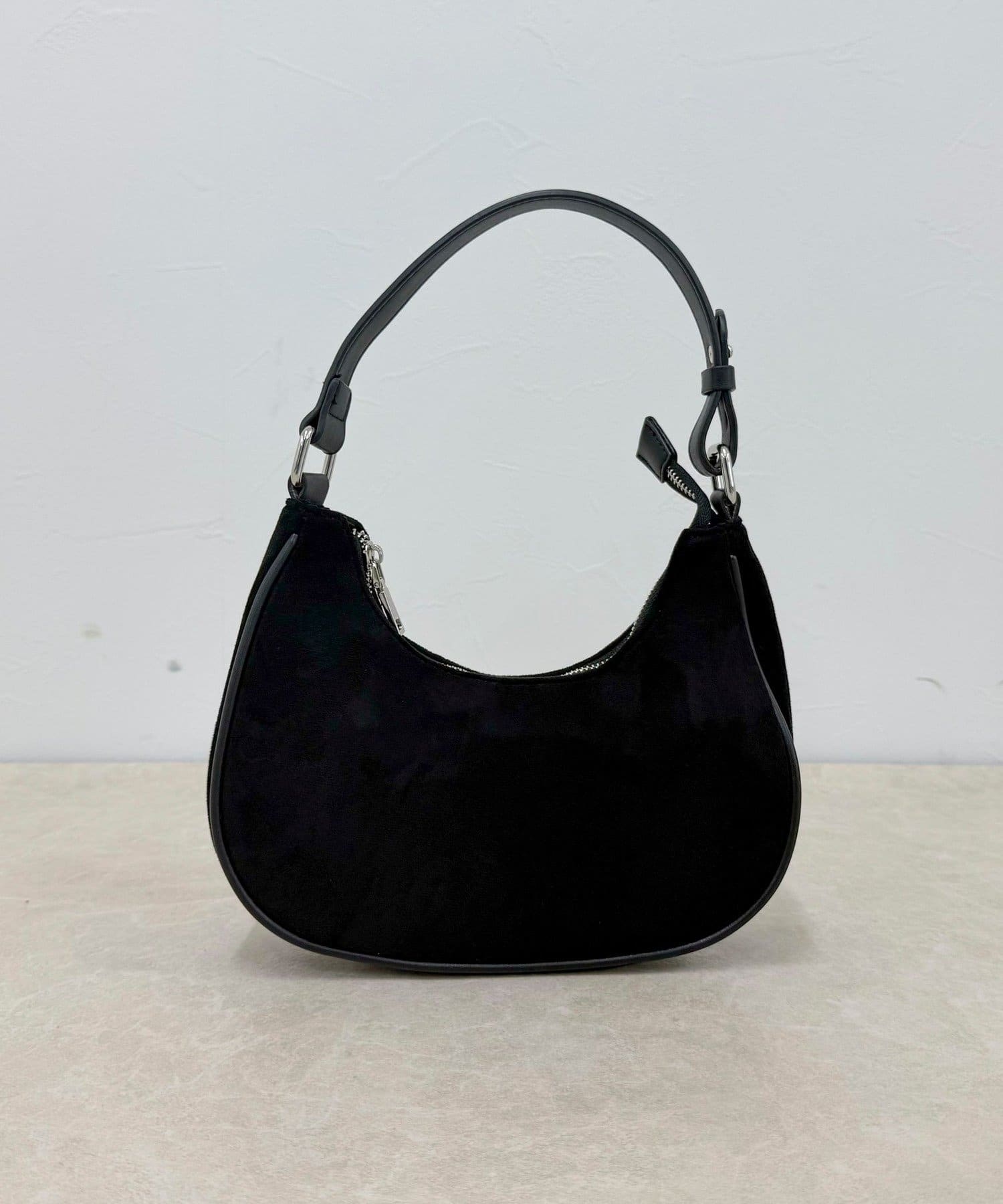 FREDY & GLOSTER(フレディ アンド グロスター) パイピングスエードラウンドワンショルバッグ