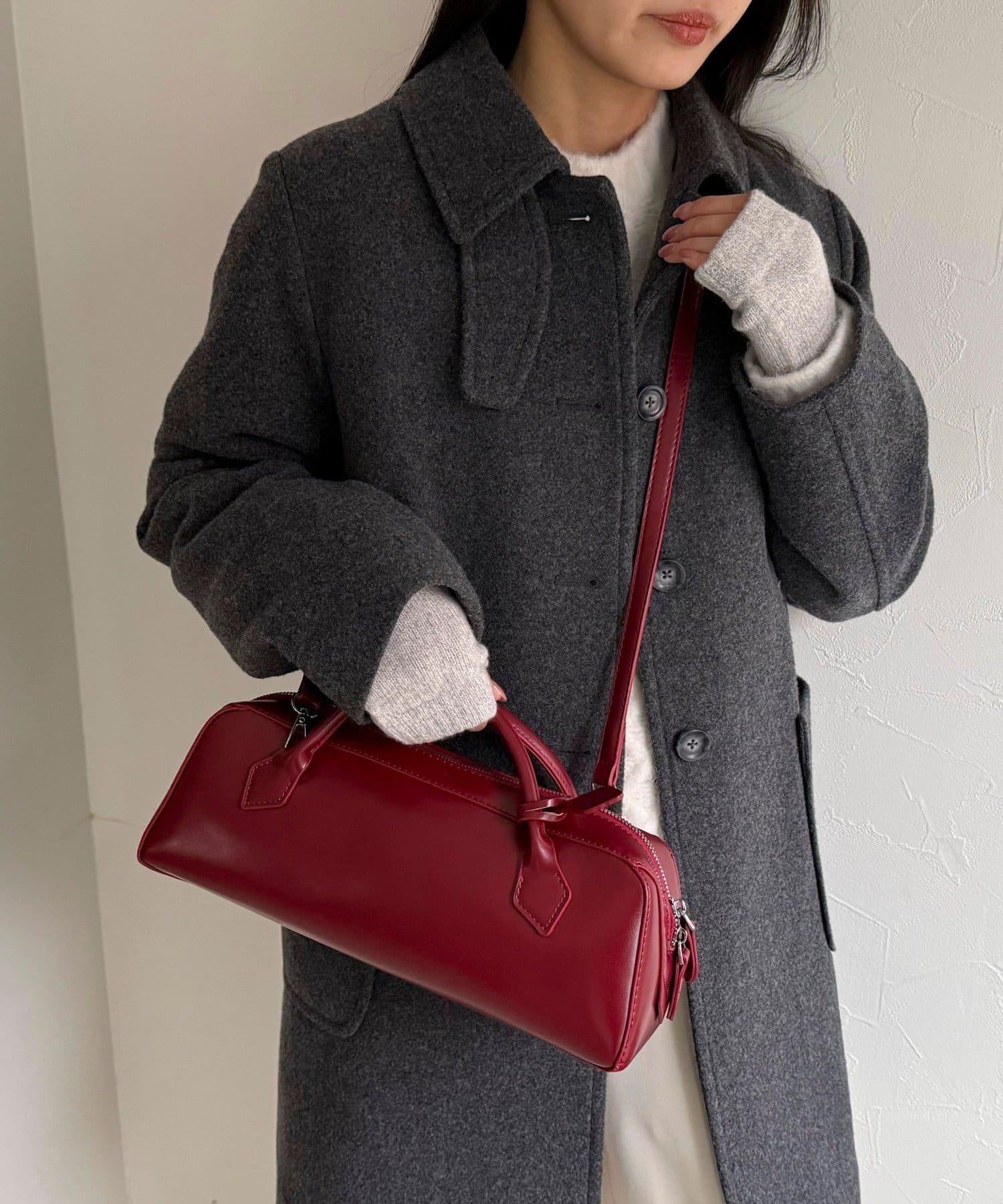 FREDY & GLOSTER(フレディ アンド グロスター) ショートハンドルボストンバッグ