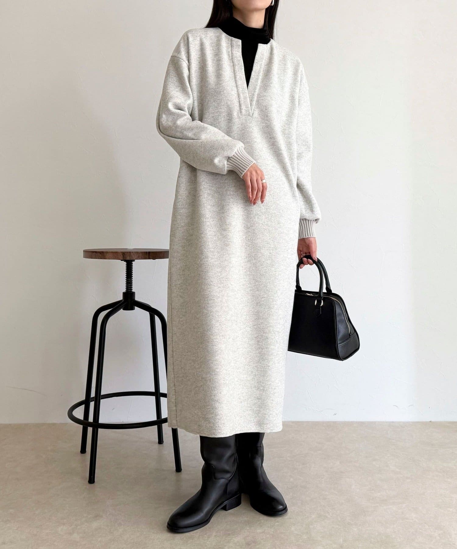 FREDY & GLOSTER(フレディ アンド グロスター) ソフトニットメルトンワンピース