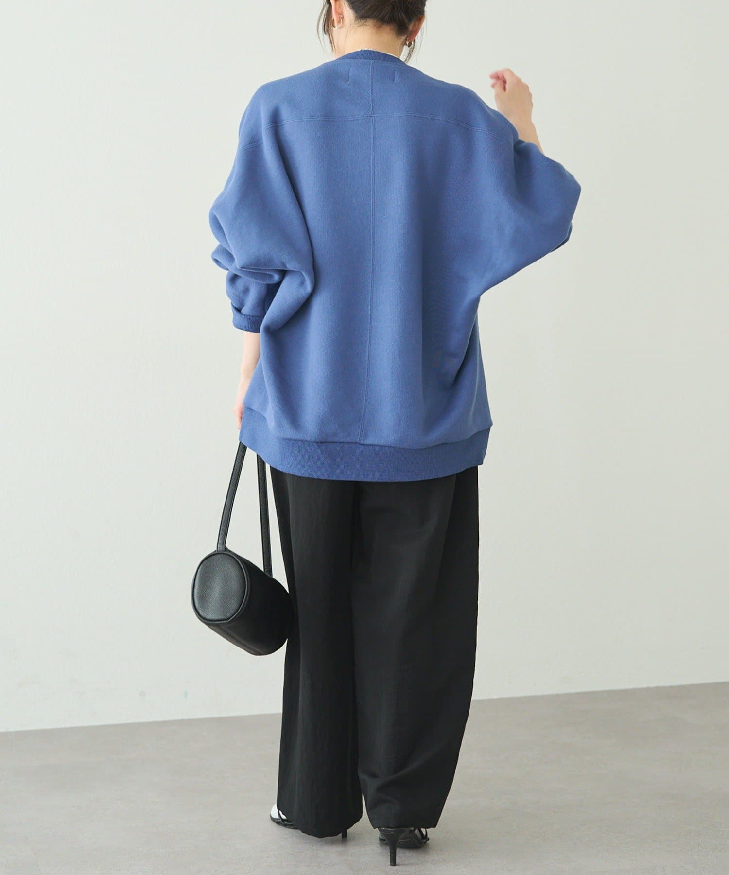 PUAL CE CIN(ピュアルセシン) 裏ボアロゴ刺繍スウェット