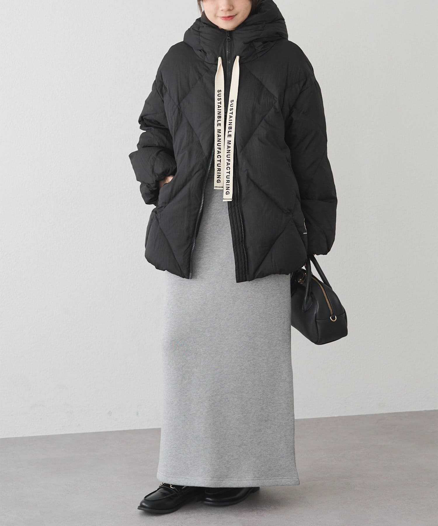 PUAL CE CIN(ピュアルセシン) 裏ボアスウェットスカート