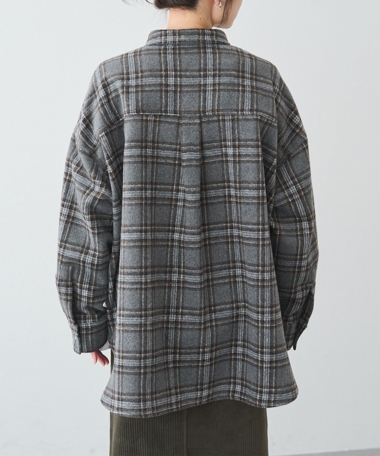 PUAL CE CIN(ピュアルセシン) 起毛チェックシャツ