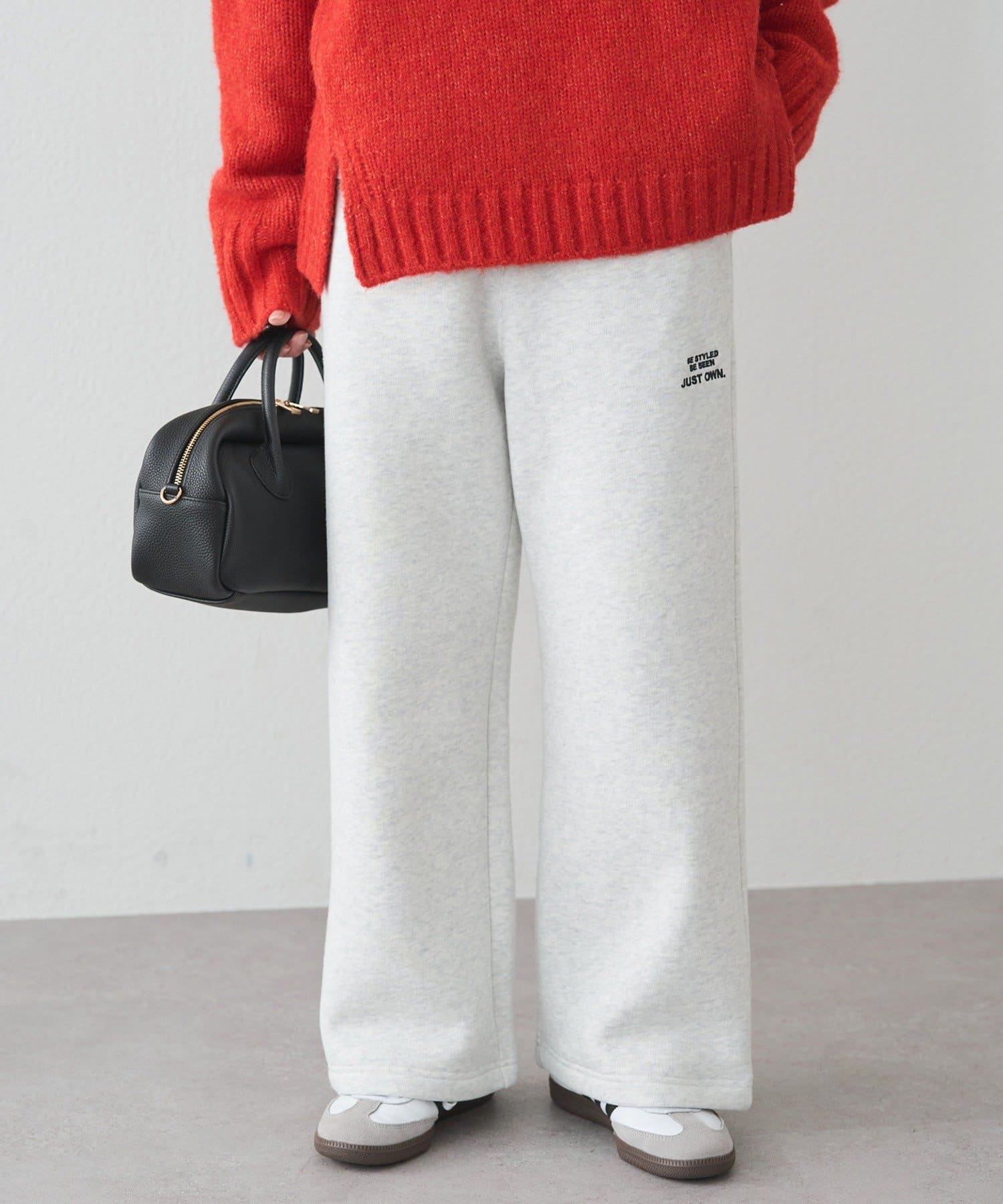 PUAL CE CIN(ピュアルセシン) 【サイズ展開あり】裏ボアスウェットパンツ