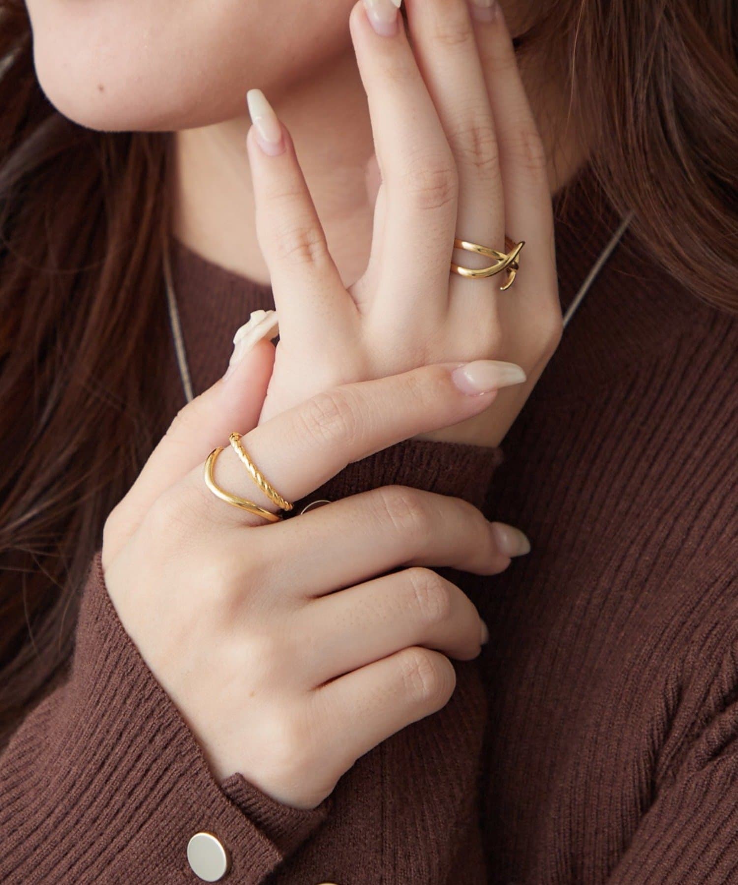 NICE CLAUP / OLIVE des OLIVE OUTLET(ナイスクラップ  / オリーブ デ オリーブ アウトレット) 【RMAF】2点セットリング