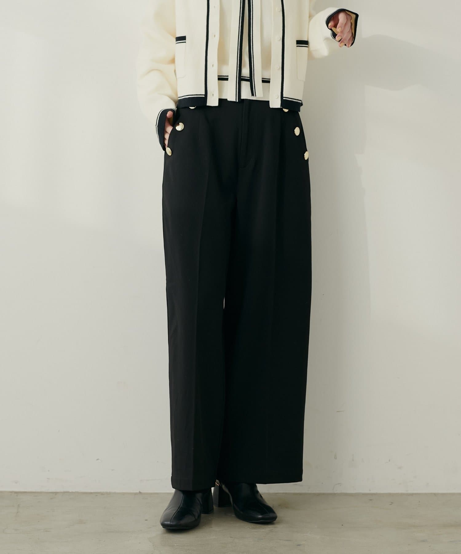 NICE CLAUP / OLIVE des OLIVE OUTLET(ナイスクラップ  / オリーブ デ オリーブ アウトレット) 【EVERY.VERY niceclaup】サイドボタンパンツ