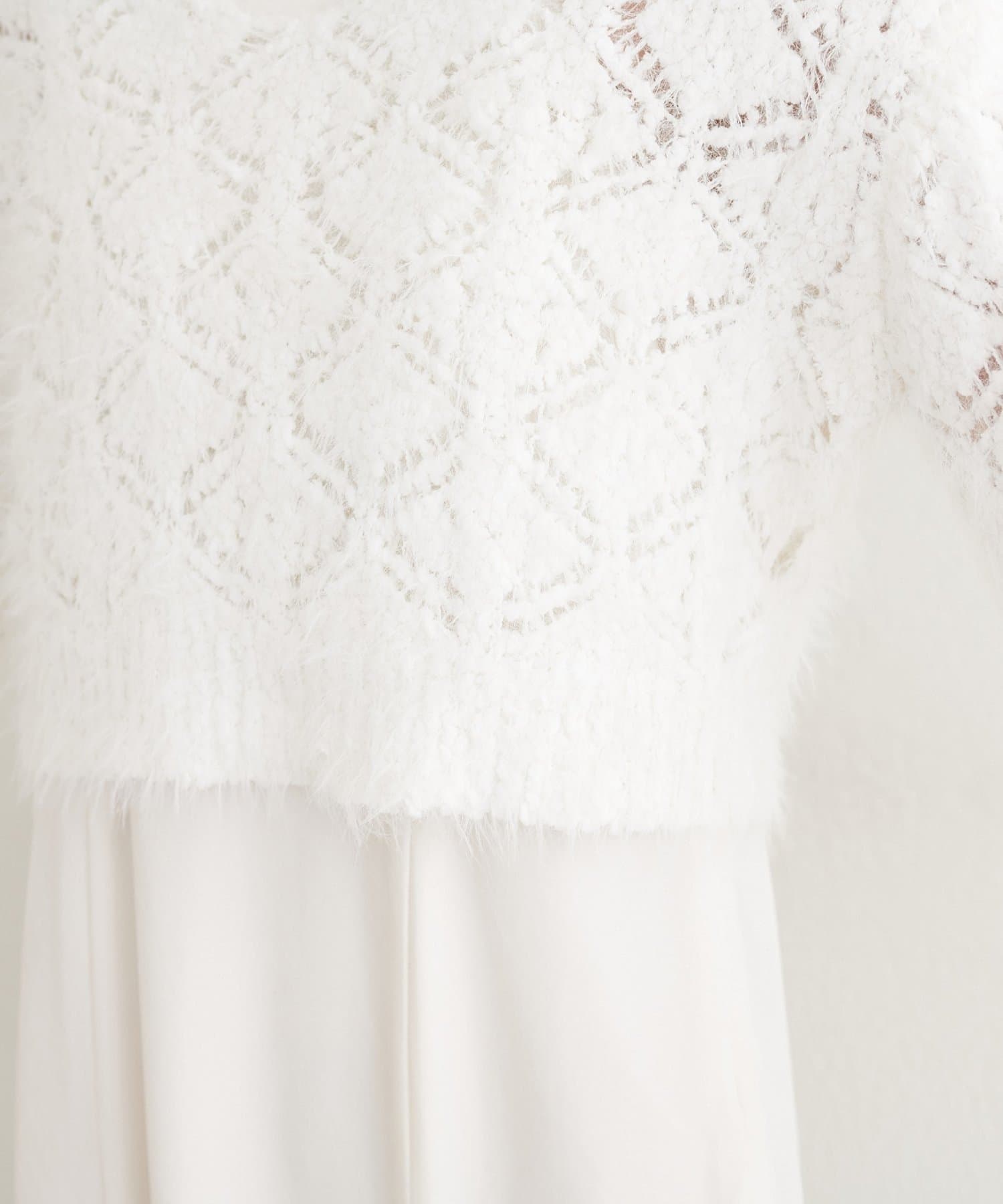 NICE CLAUP / OLIVE des OLIVE OUTLET(ナイスクラップ  / オリーブ デ オリーブ アウトレット) 【EVERY.VERY niceclaup】ロンバス柄ファンシーニット