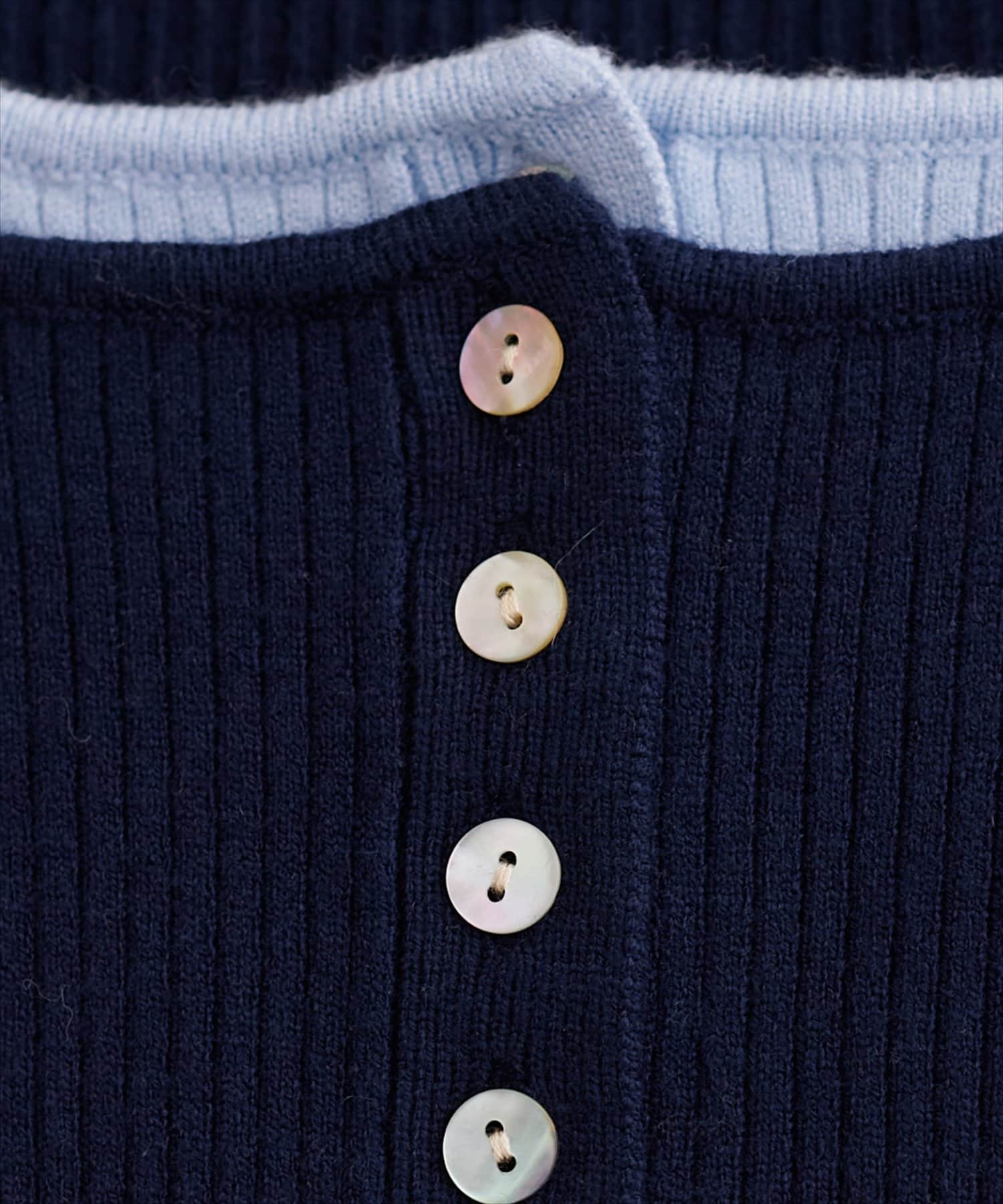 natural couture(ナチュラルクチュール) レイヤードニットプルオーバー