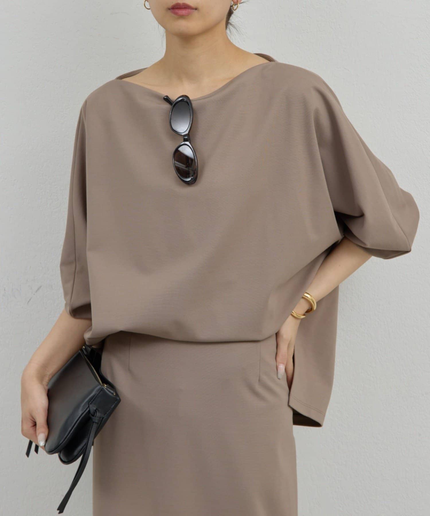 GALLARDAGALANTE(ガリャルダガランテ) 【近日予約開始】【ガランテ定番シリーズに新型登場！】オフショルポンチプルオーバー