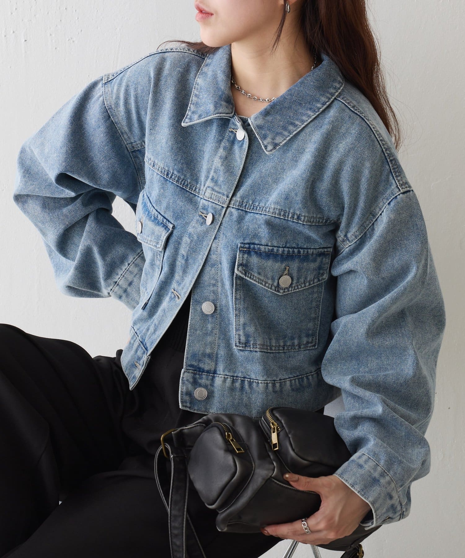 COLONY 2139(コロニー トゥーワンスリーナイン) カラーデニムショートGジャン