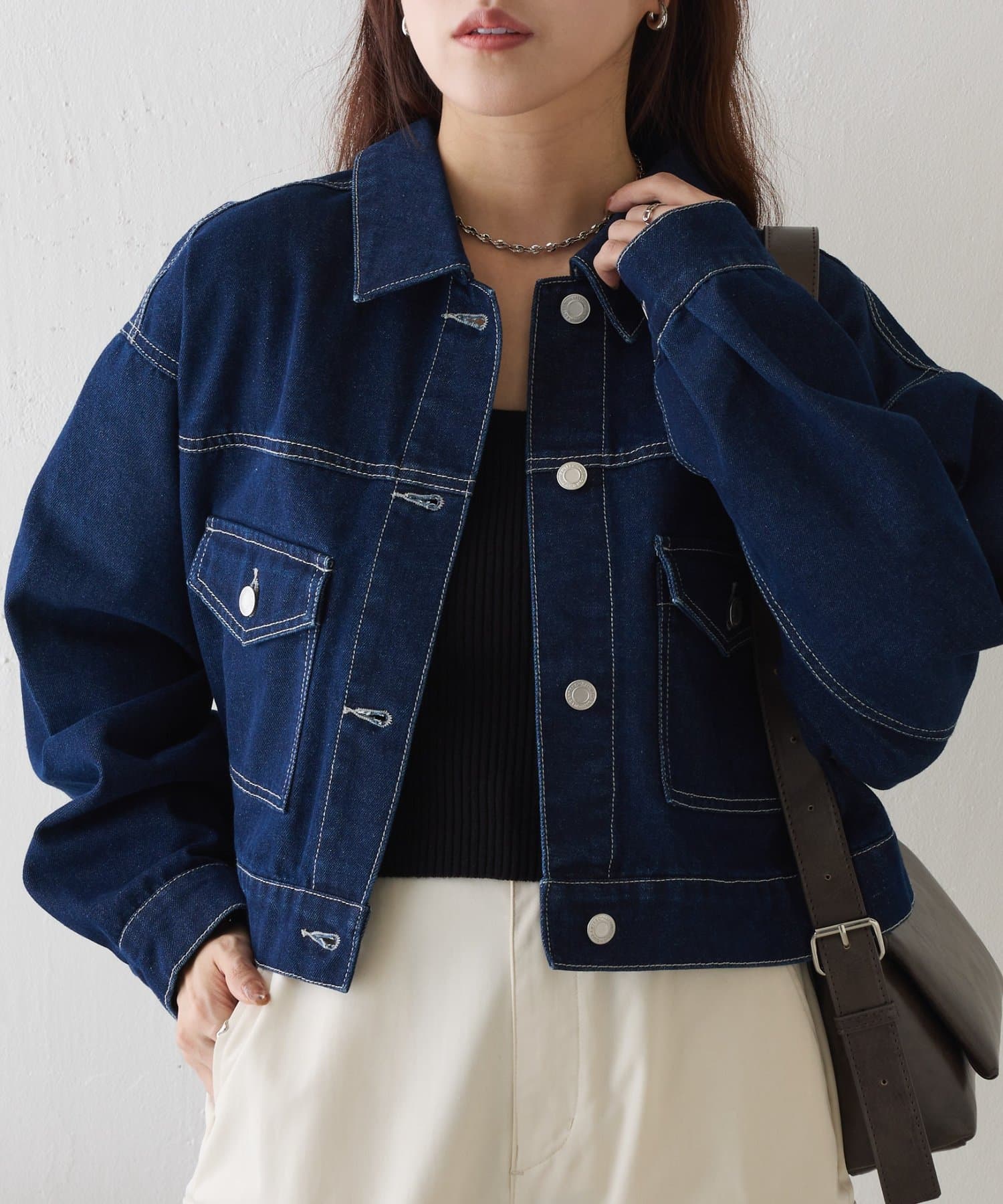 COLONY 2139(コロニー トゥーワンスリーナイン) カラーデニムショートGジャン