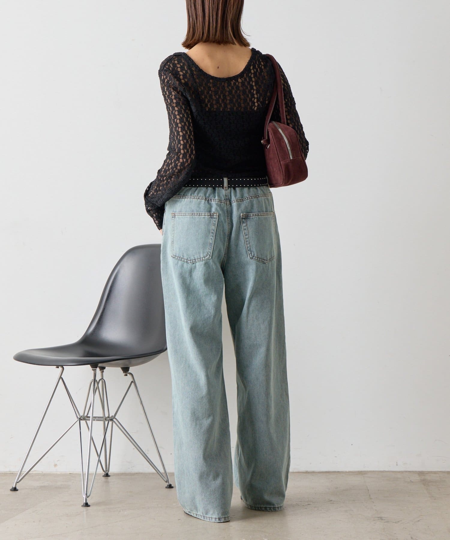 -goocy-(グーシー) 【オケージョン】レースバックオープントップス