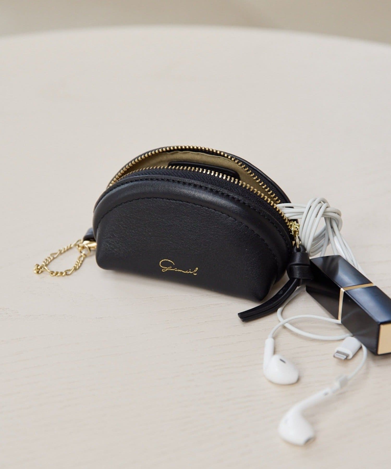 gemeil(ジェムイル) レザーポーチチャーム(PT-349)