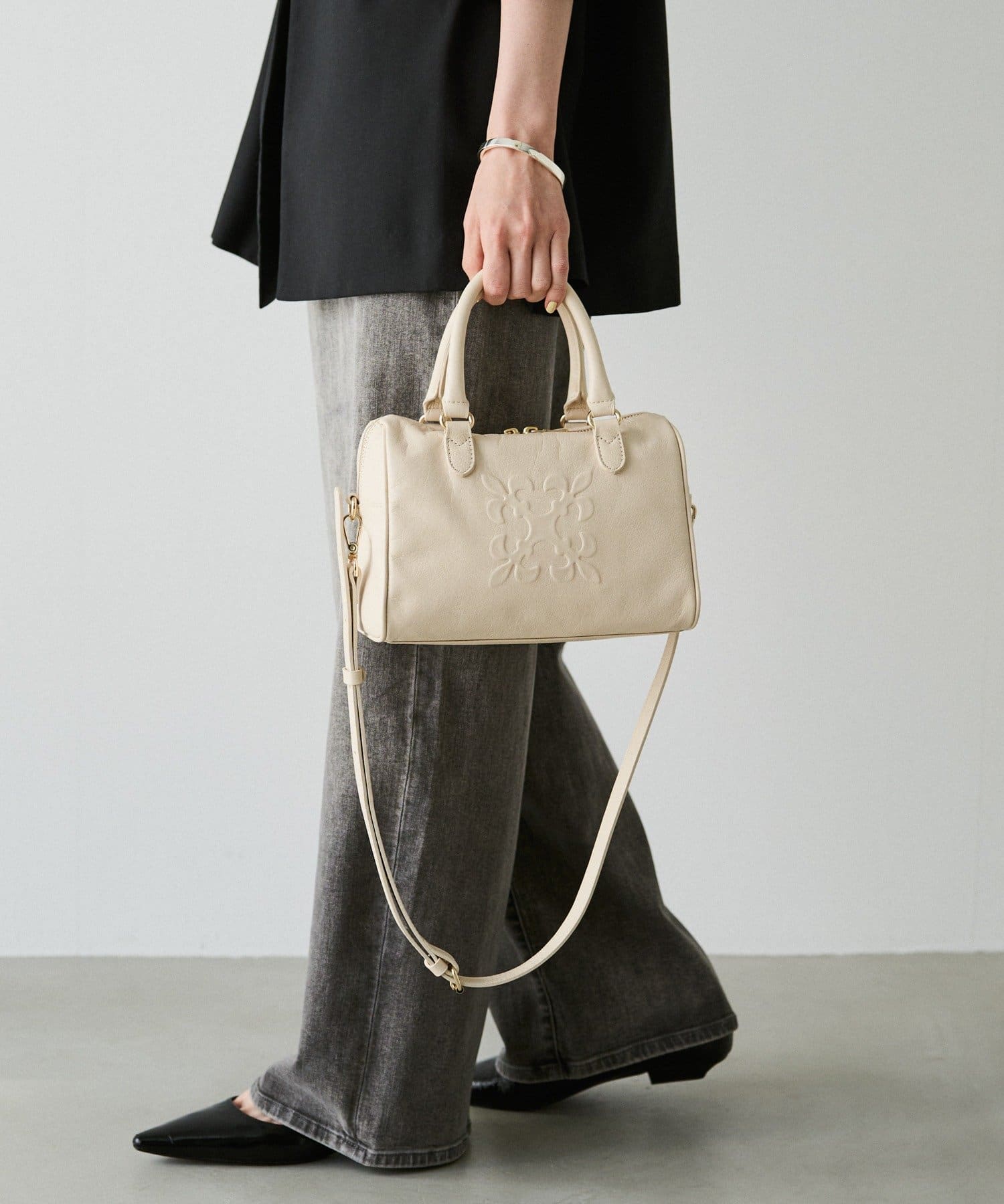 russet(ラシット) 《composition》レザー2WAYミニボストンバッグ