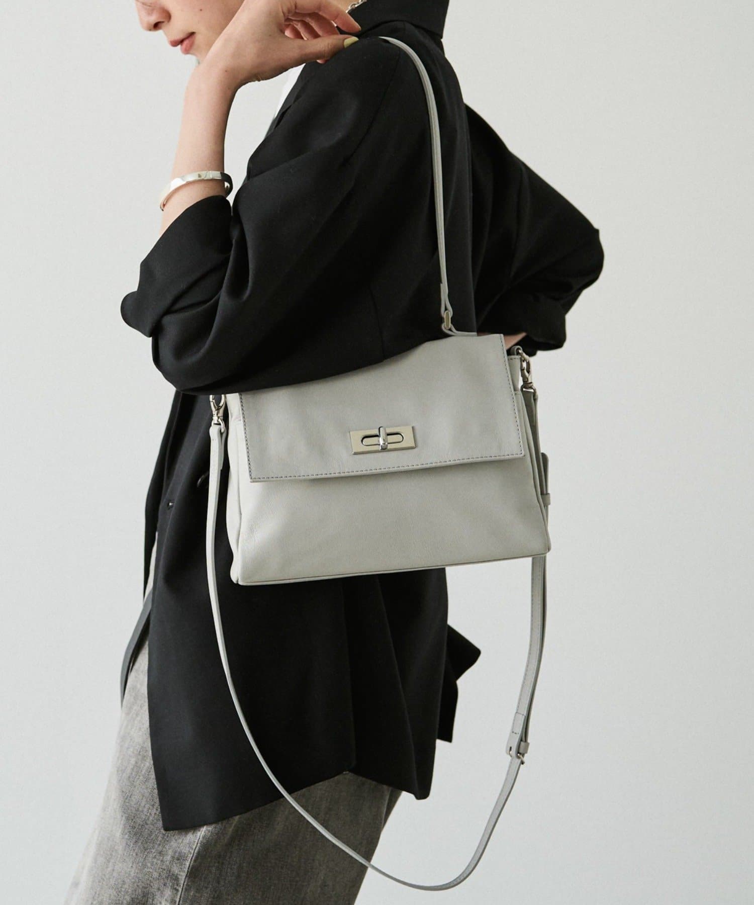 russet(ラシット) 《@__sereko.r__企画》ソフトレザーフラップミニトートバッグ