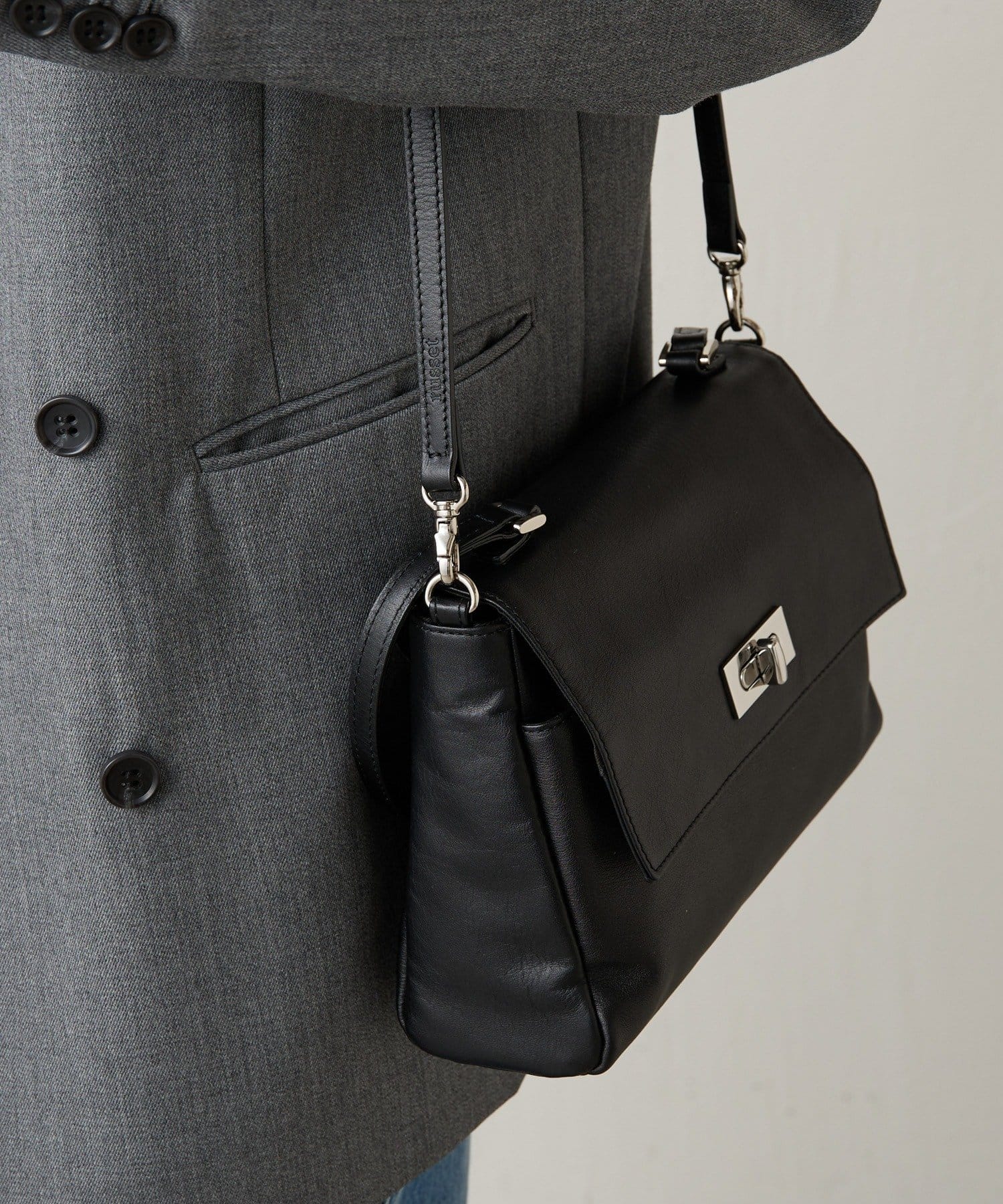 russet(ラシット) 《@__sereko.r__企画》ソフトレザーフラップミニトートバッグ