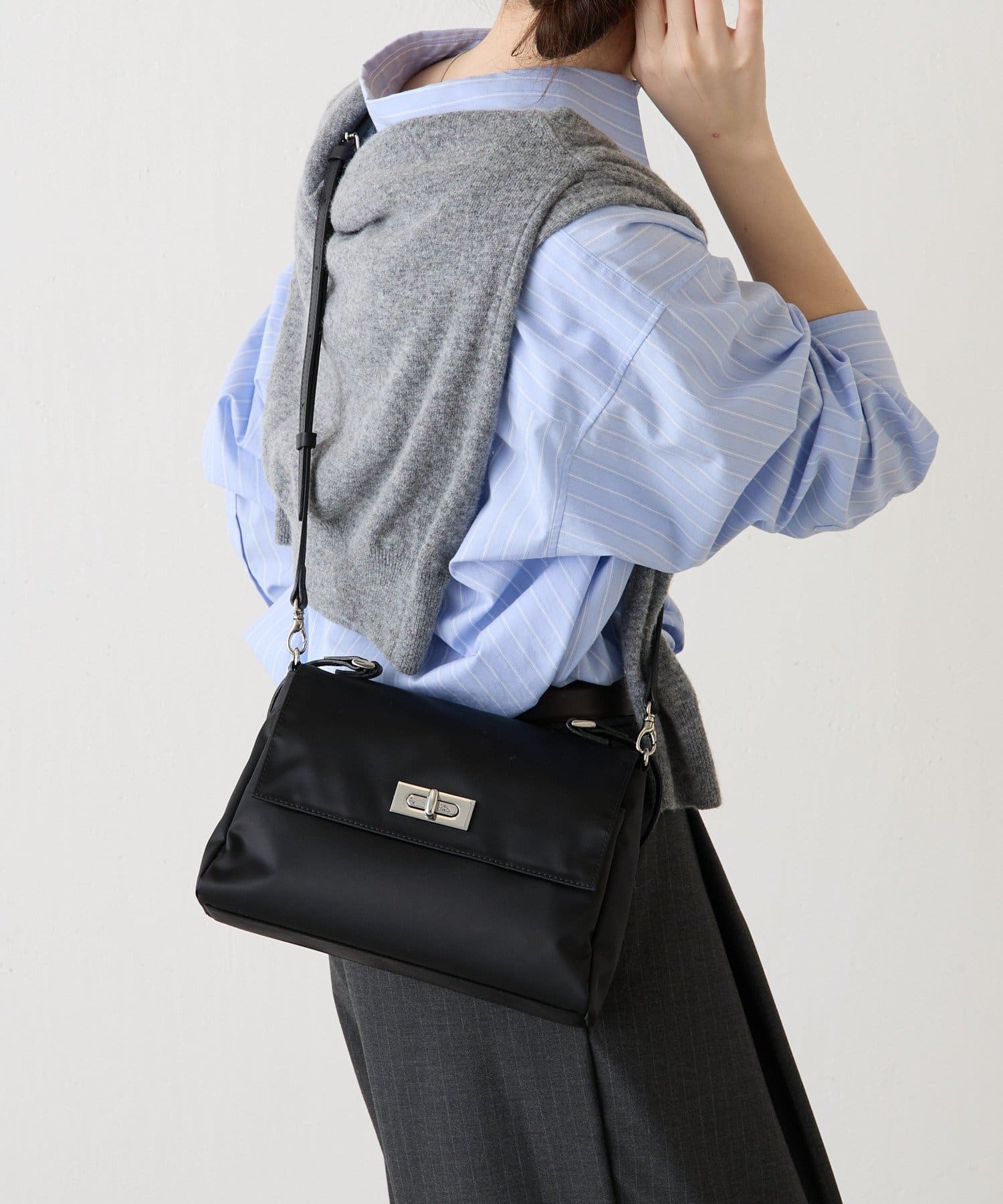 russet(ラシット) 《@__sereko.r__企画》クラウズナイロンフラップミニトートバッグ