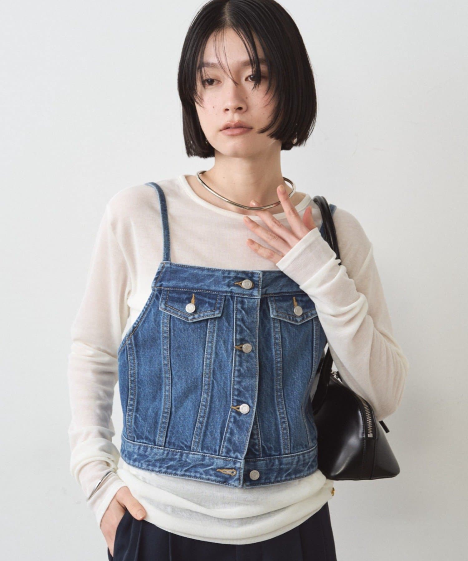 LOUNGEDRESS(ラウンジドレス) デニムビスチェ