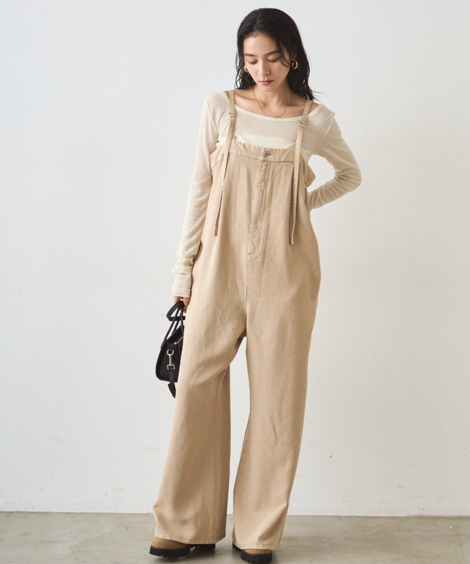 LOUNGEDRESS(ラウンジドレス) リヨセルオールインワン