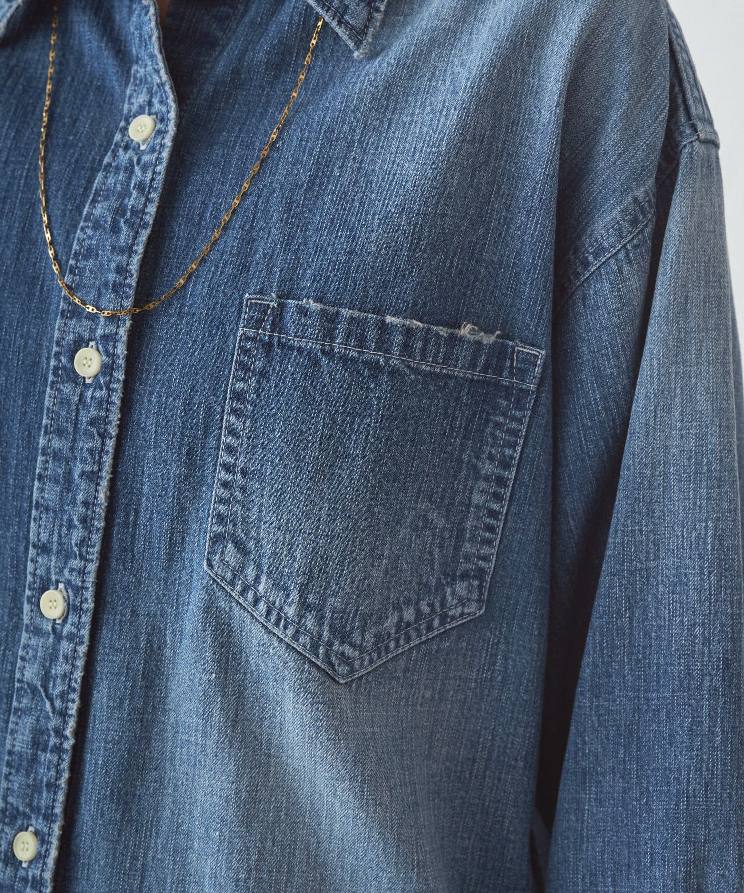 LOUNGEDRESS(ラウンジドレス) 【JAPAN MADE】BASICデニムシャツ