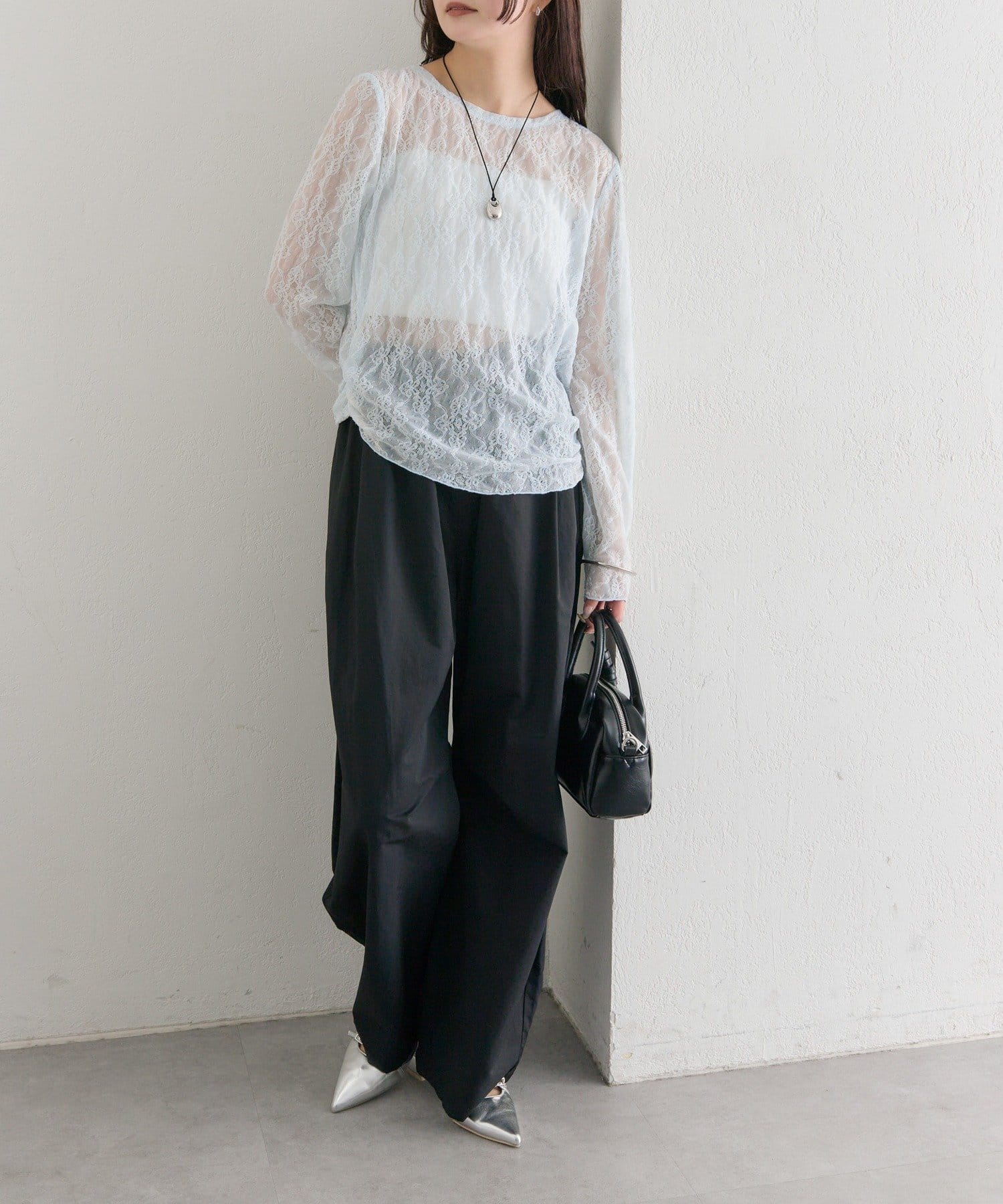 mystic(ミスティック) ボリュームイージーパンツ